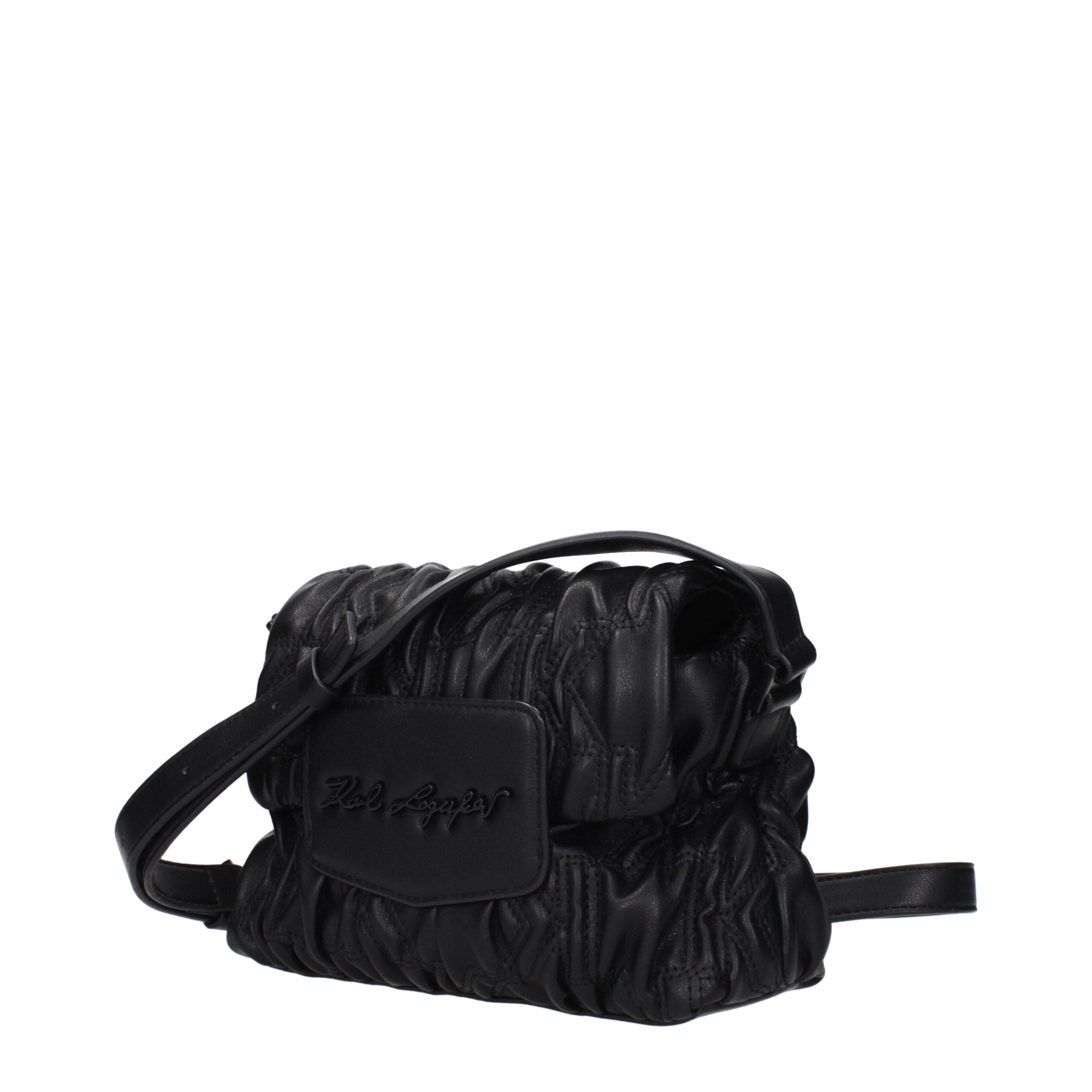 Karl Lagerfeld Black Polyester Crossbody Bag