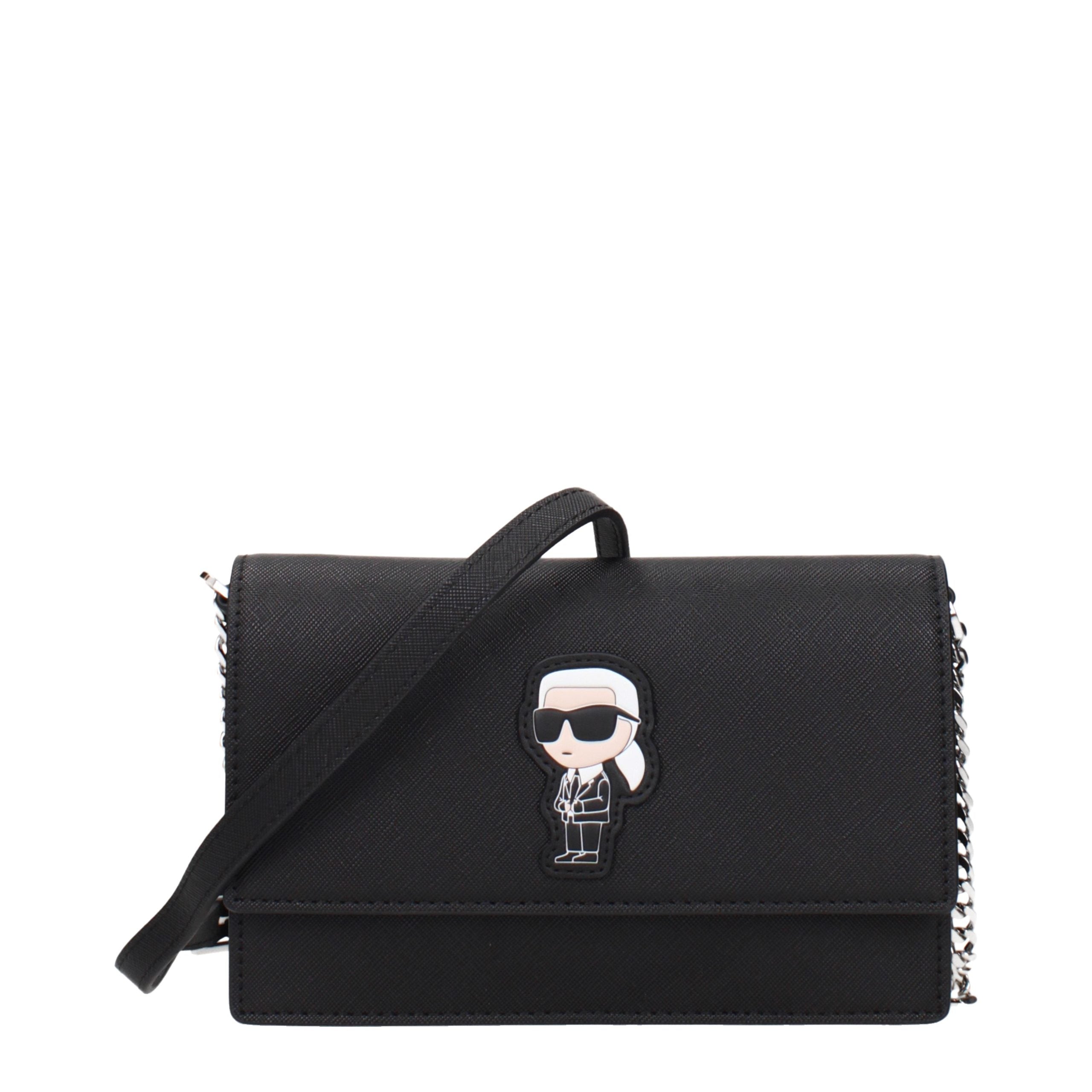 Karl Lagerfeld Black Polyethylene Crossbody Bag