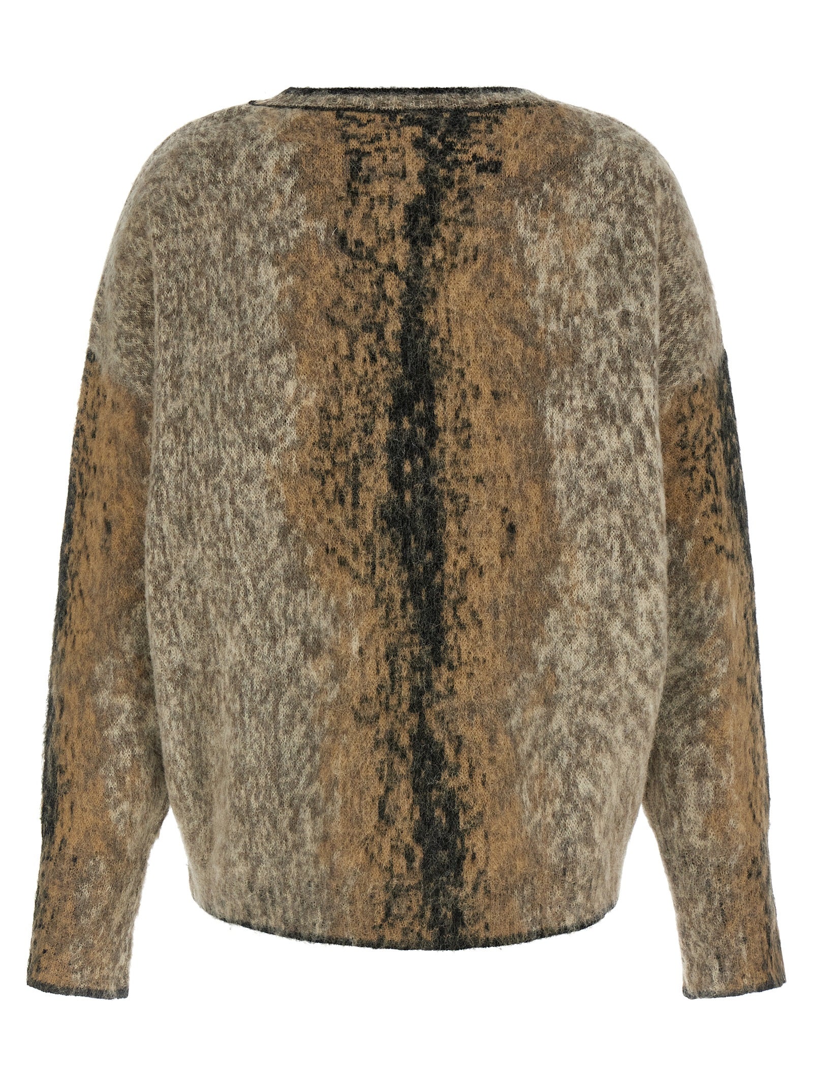 NUDE Brown Wool Cardigan