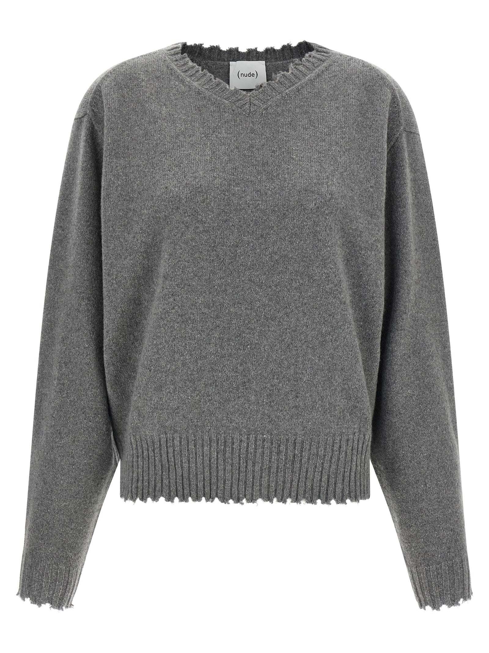 NUDE Gray Cashmere Cardigan