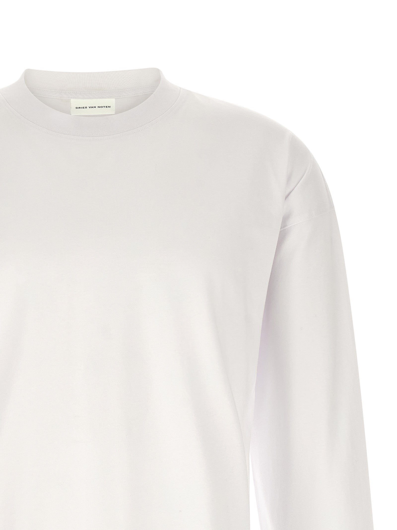 Dries Van Noten White Cotton T-Shirt