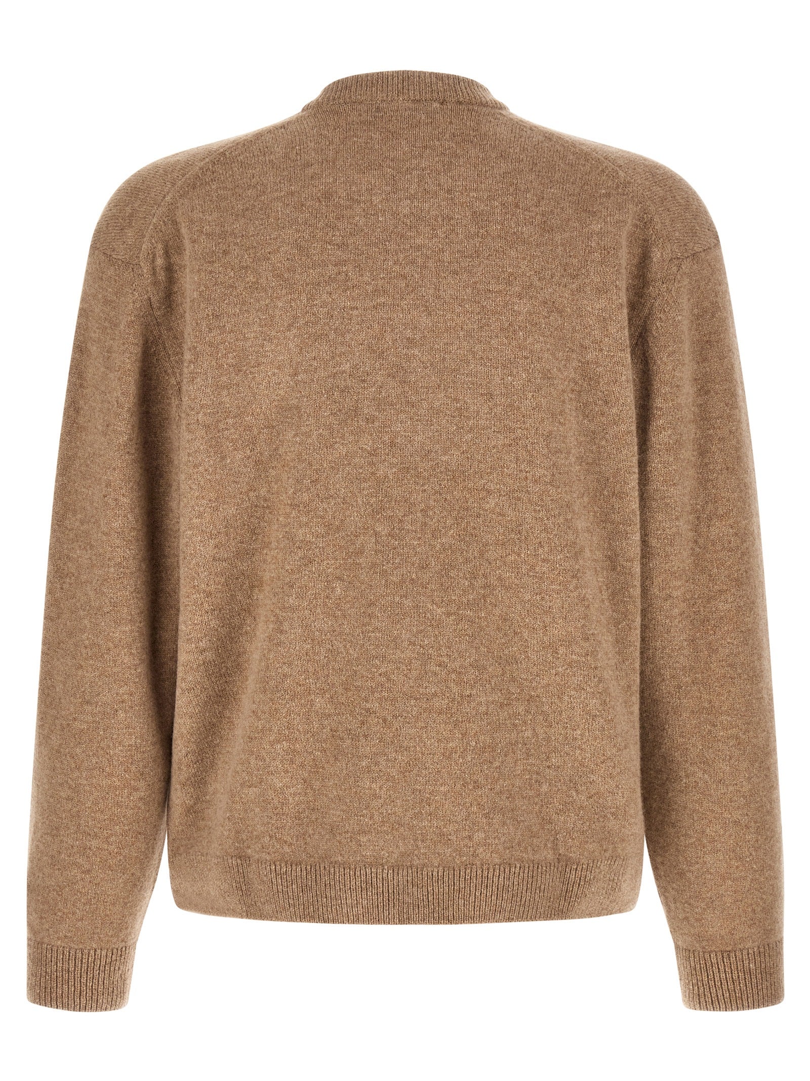 Maison Kitsuné Beige Wool Cardigan
