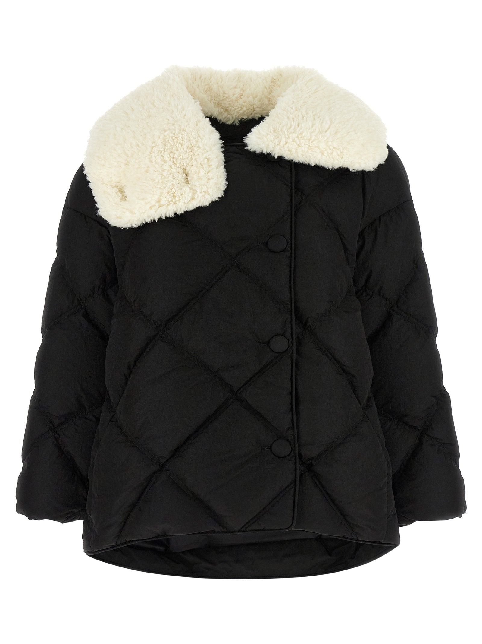 IENKI IENKI Black Nylon Full-Length Jacket