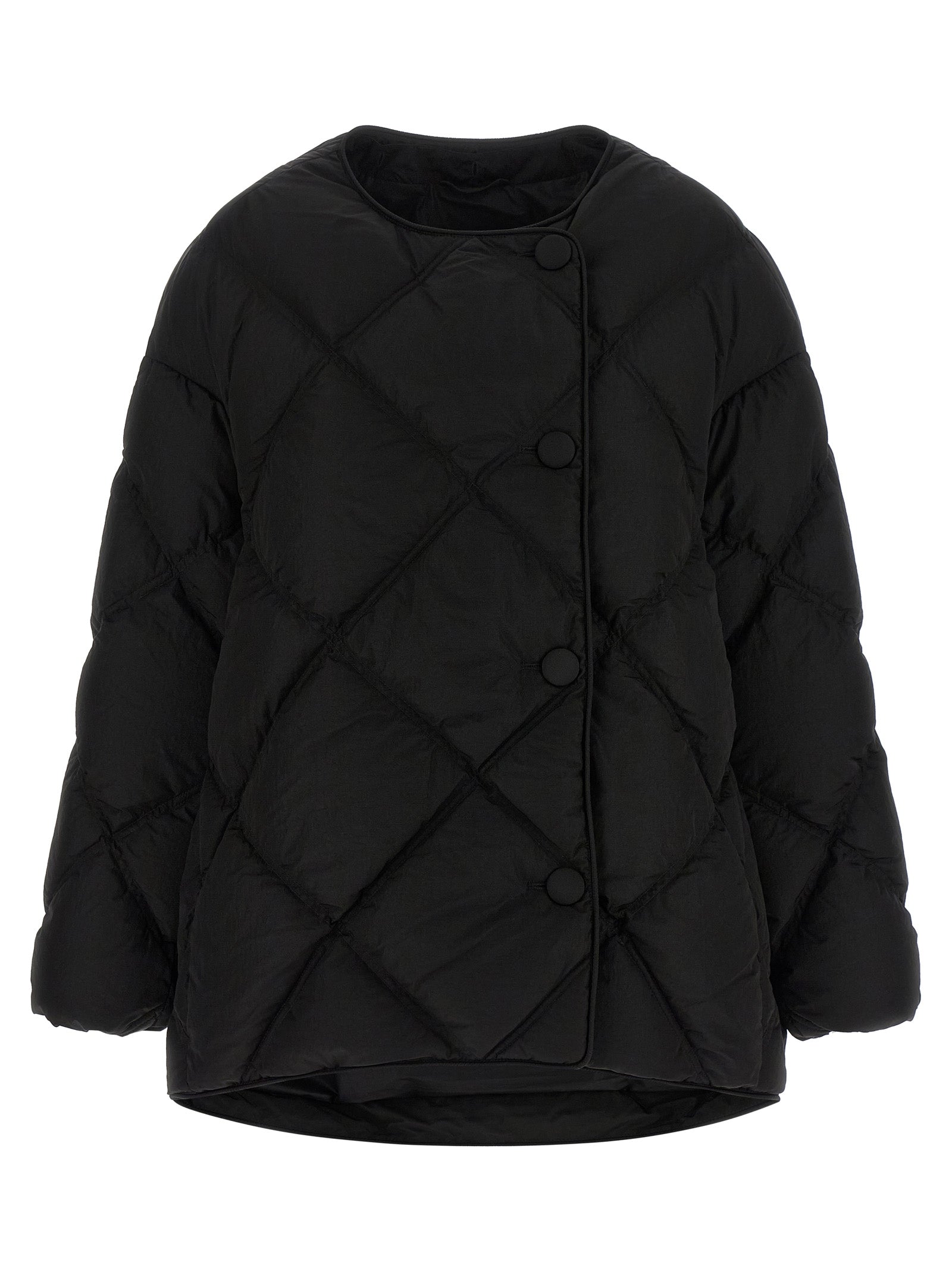 IENKI IENKI Black Nylon Full-Length Jacket