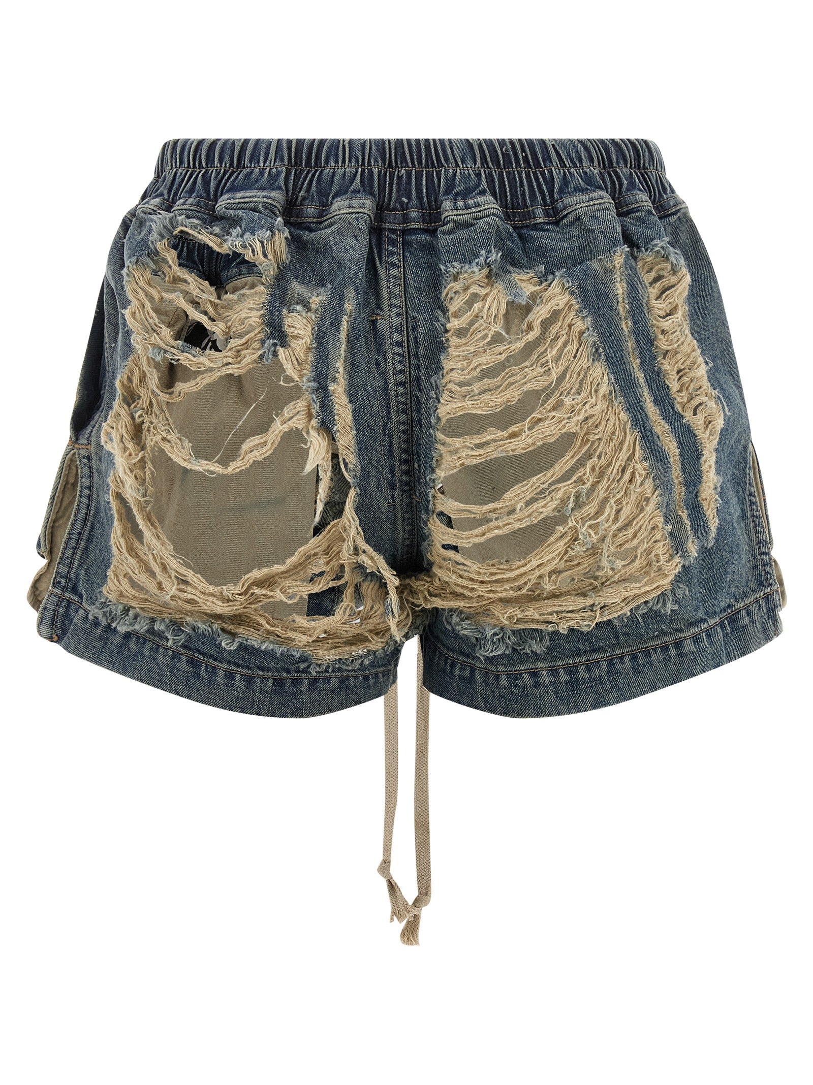 DRKSHDW Blue Cotton Bermuda Shorts
