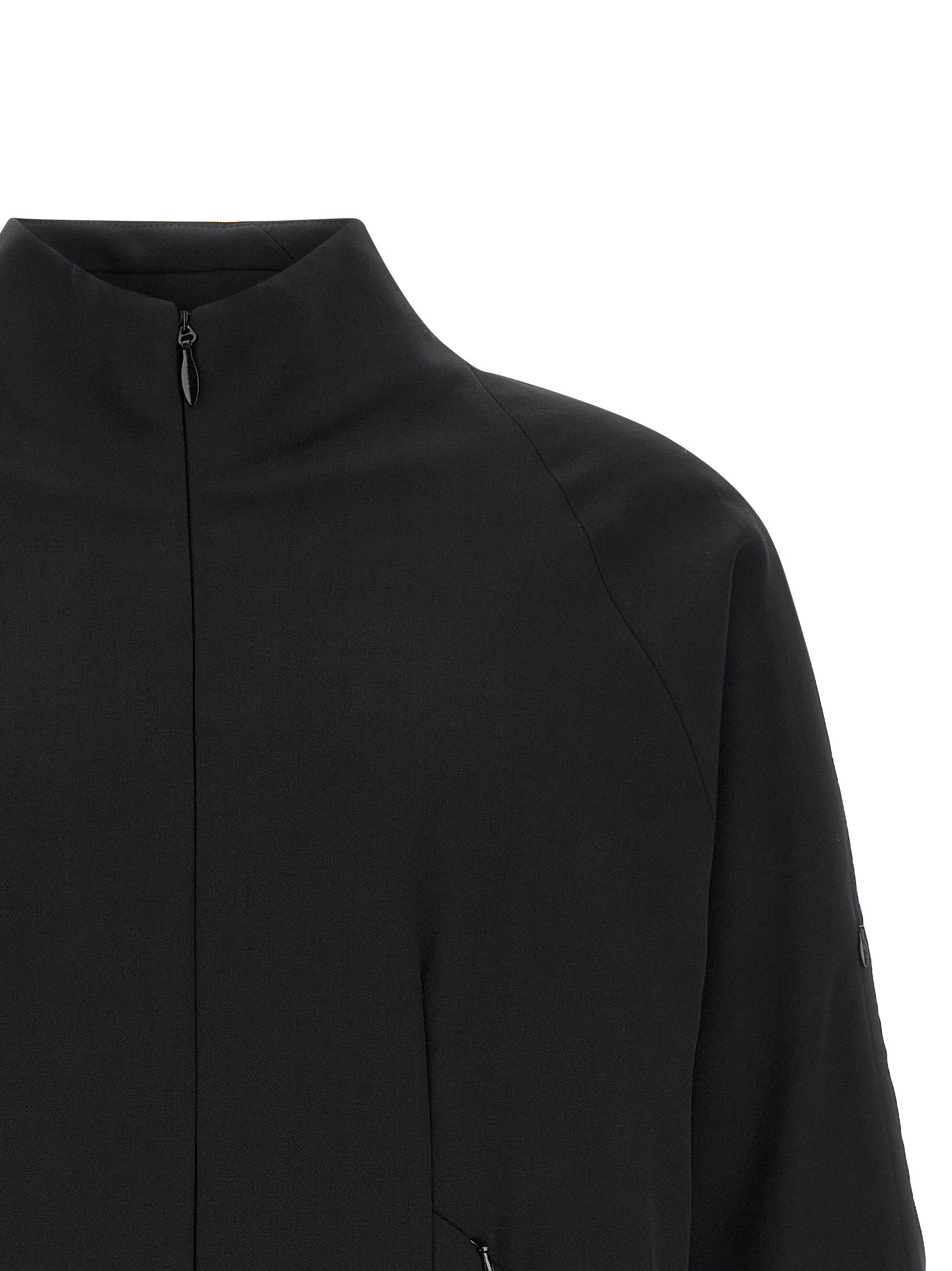 Kiko Kostadinov Black Virgin Wool Full-Length Jacket