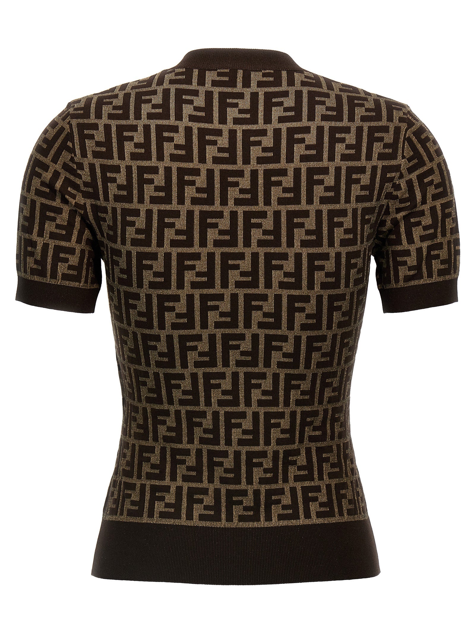 Fendi Brown Cotton Cardigan