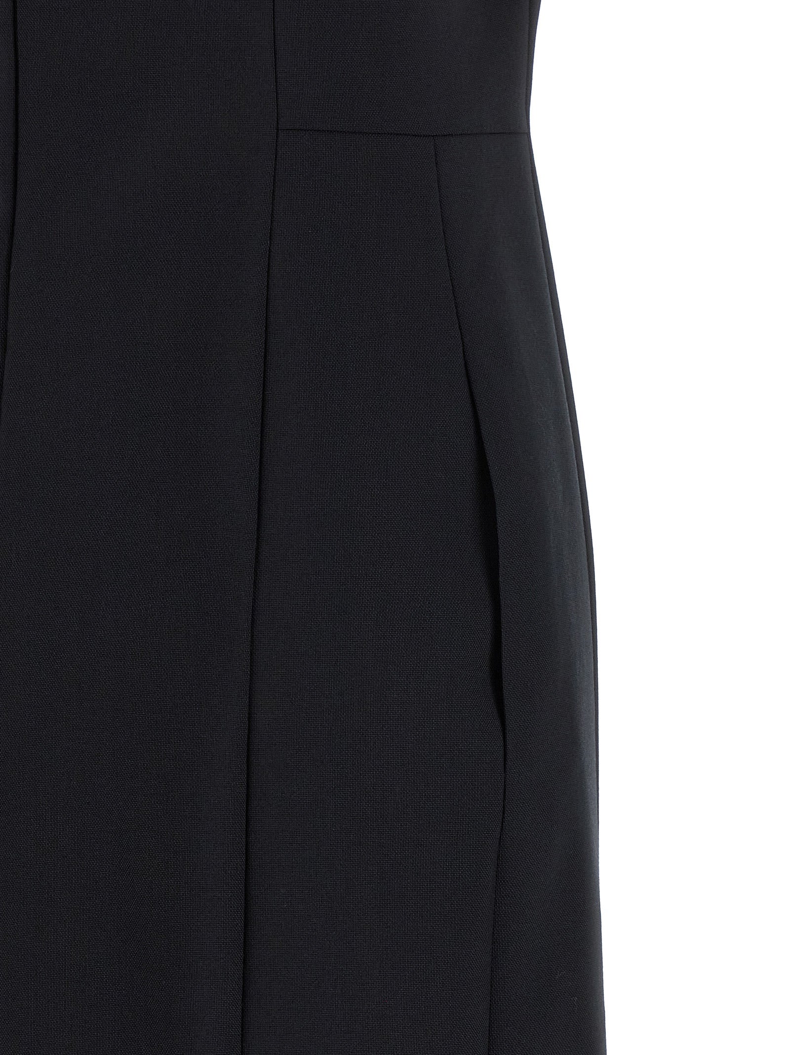 Thom Browne Blue Virgin Wool Midi Dress