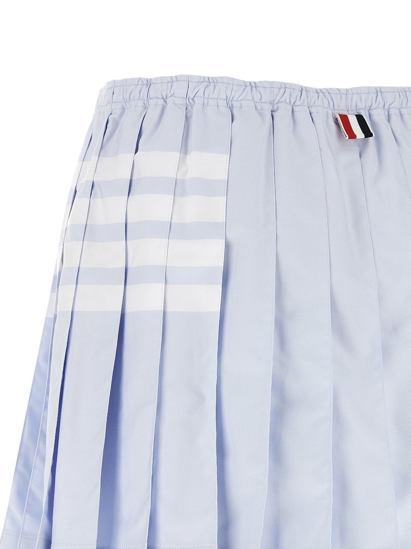 Thom Browne Blue Cotton Long Skirt