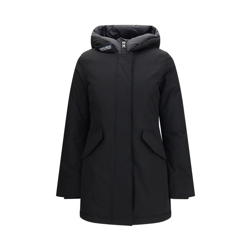 Woolrich Black Cotton Parka