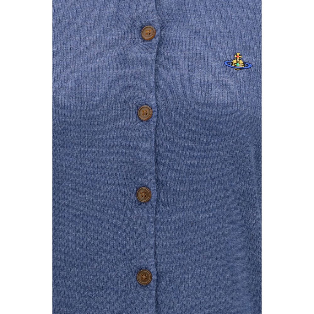 Vivienne Westwood Blue Wool Oves Aries Cardigan