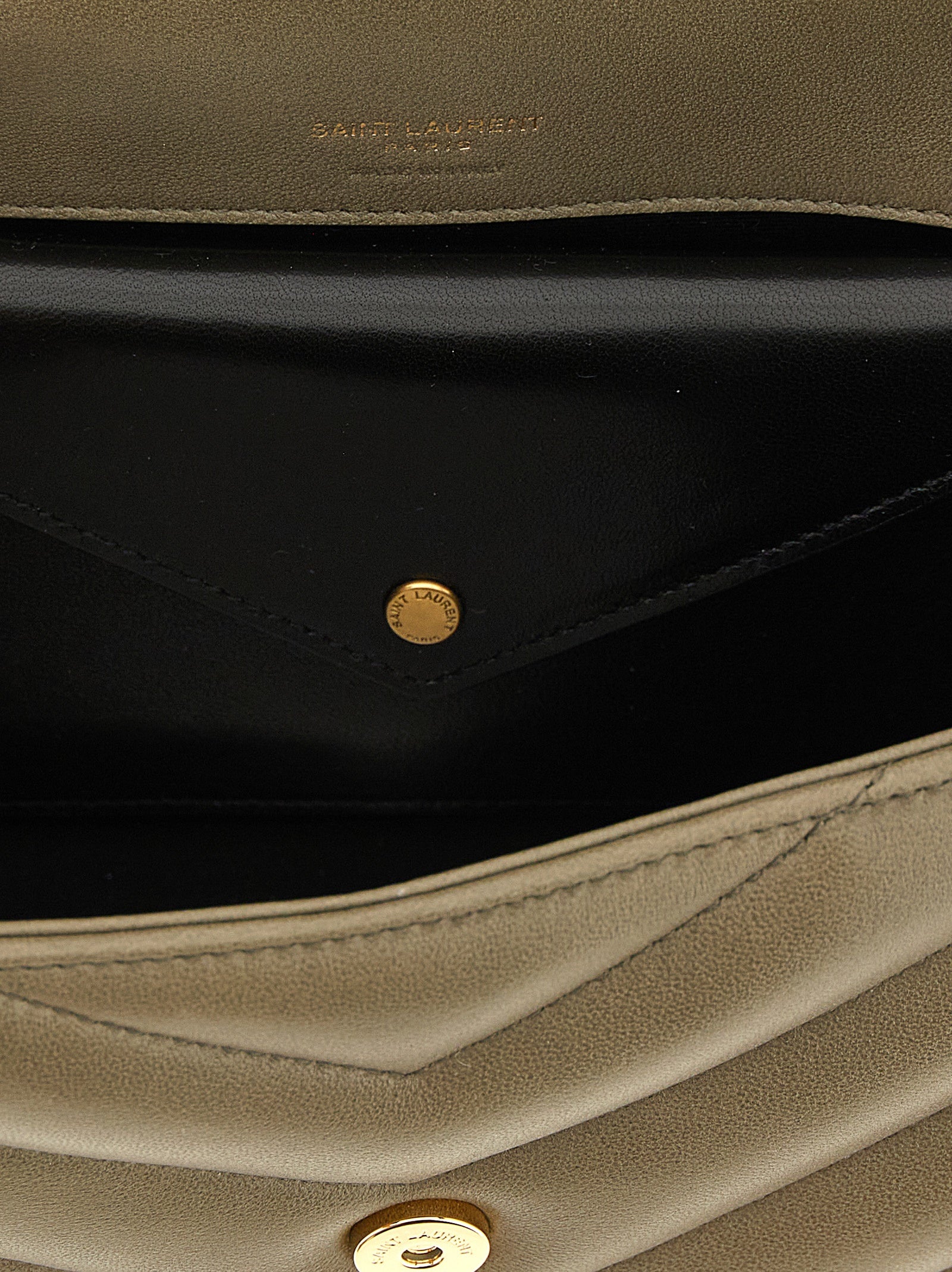 Saint Laurent Bicolor Lamb Leather Shoulder Bag