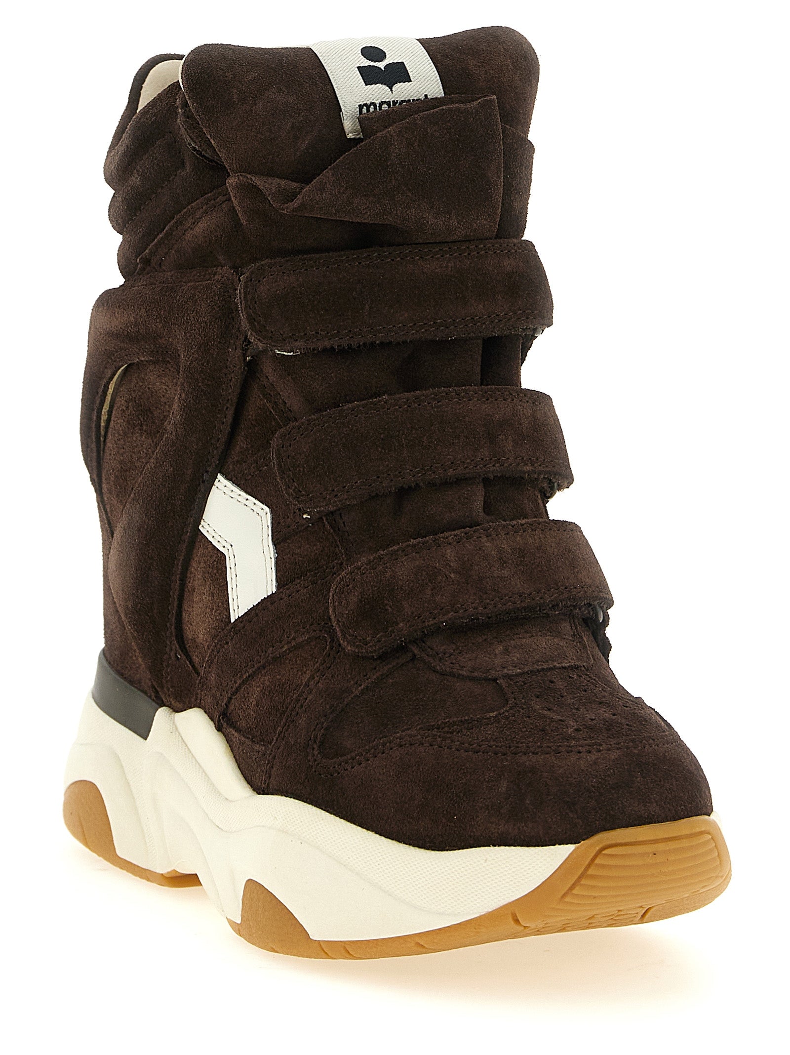 Isabel Marant Brown Calfskin Athletic Sneakers