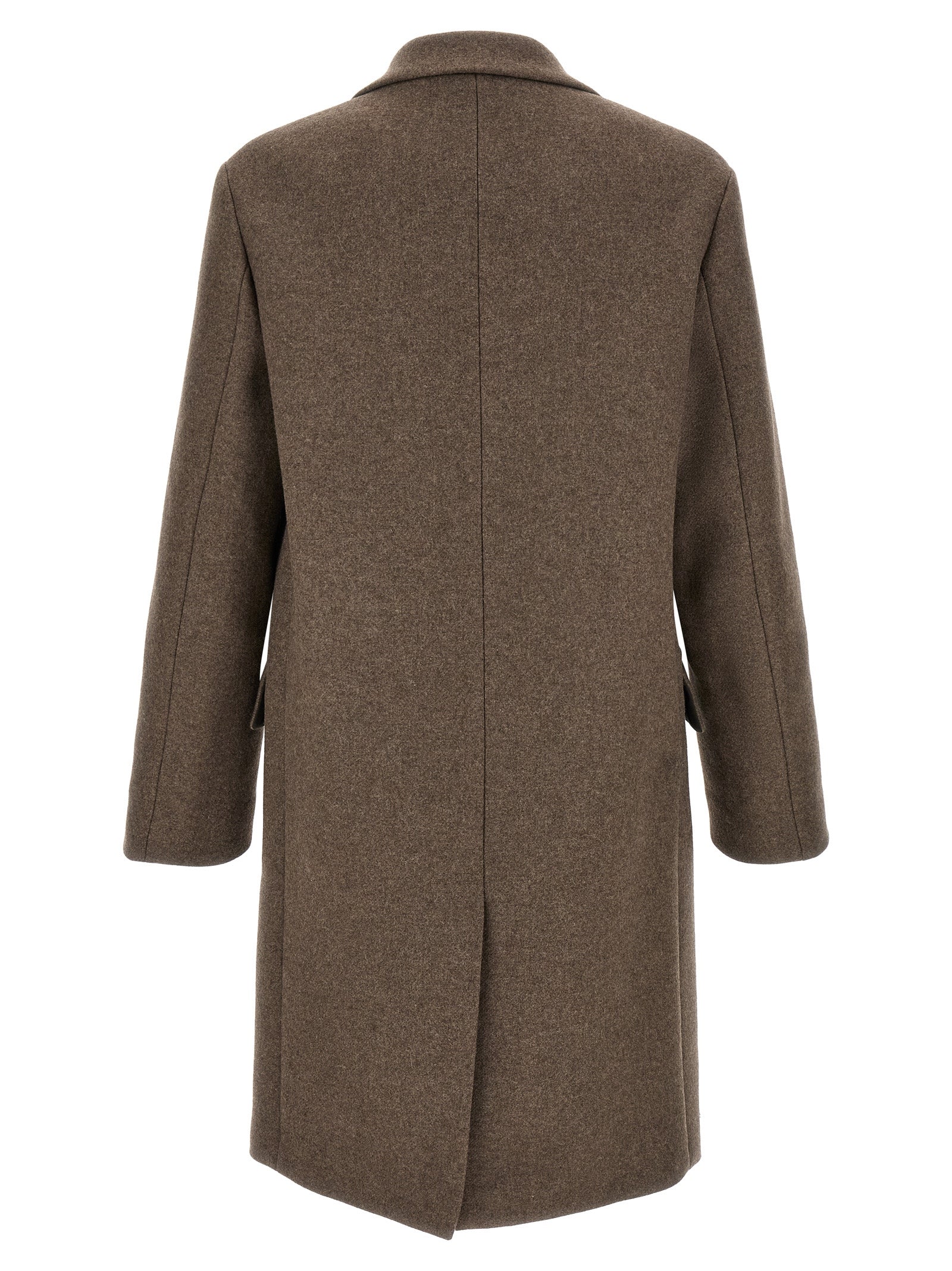 Dries Van Noten Brown Wool Coat