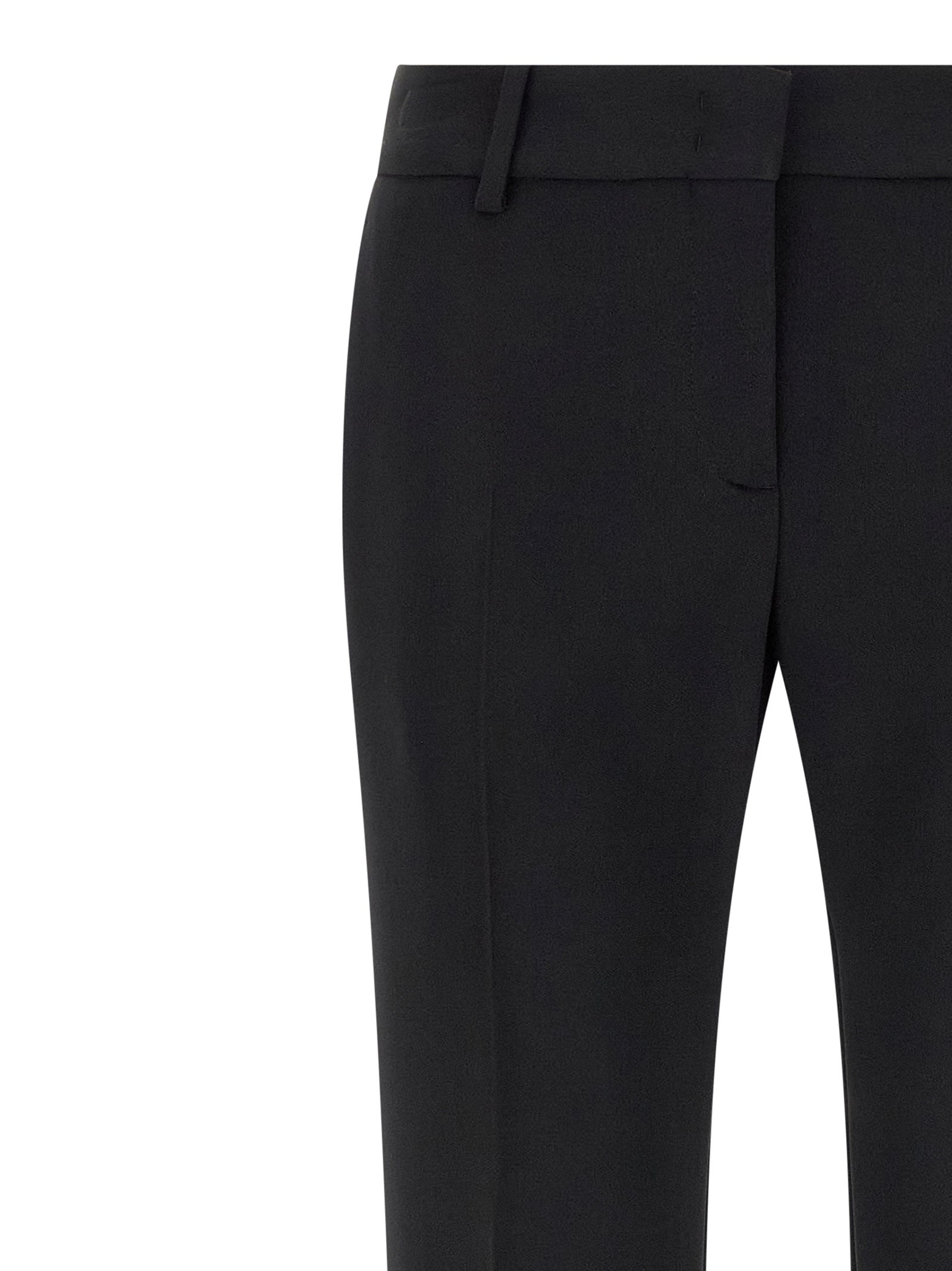 Ermanno Scervino Black Viscose Dress Pants
