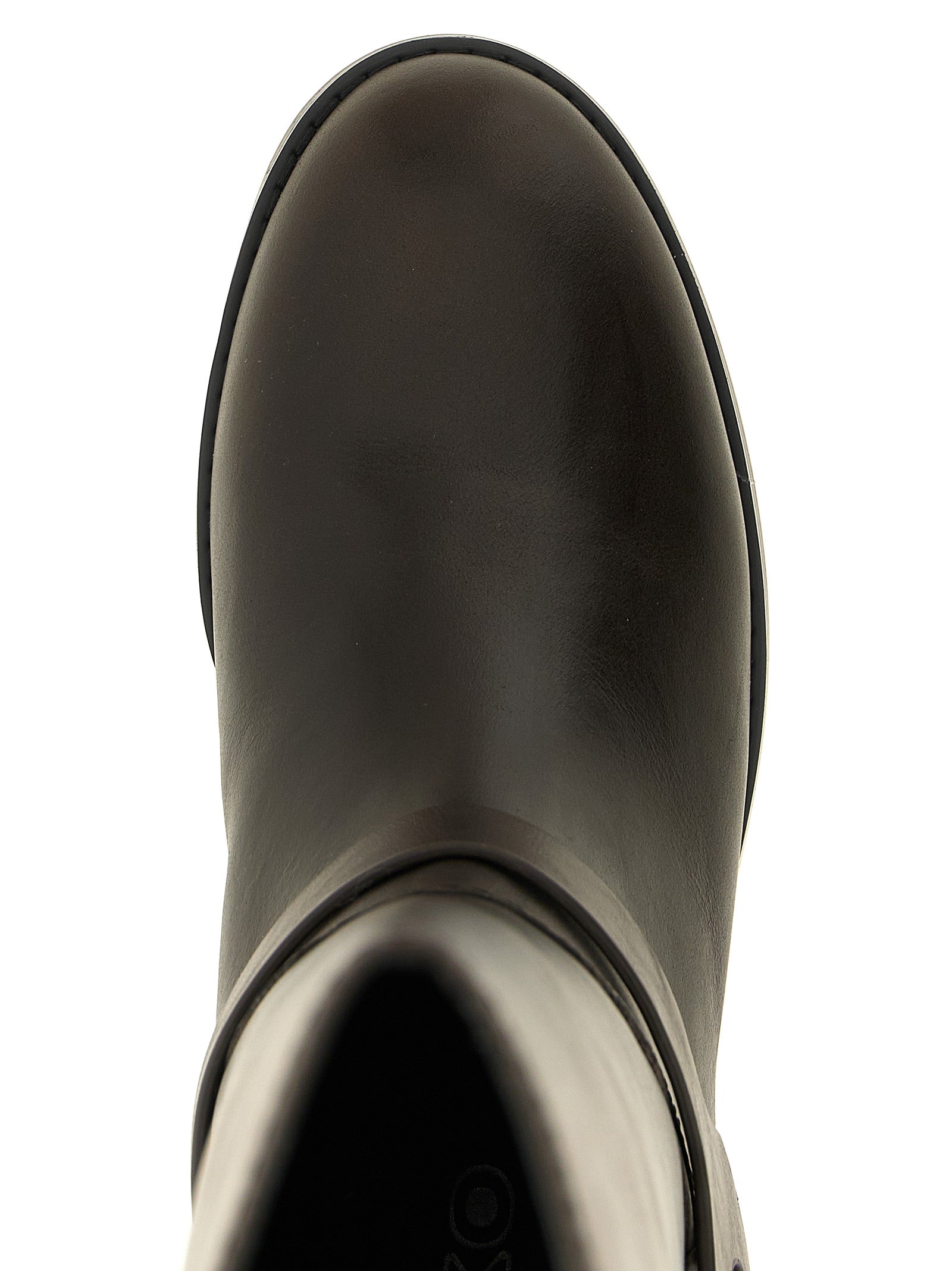 PINKO Black Cowhide Over The Knee
