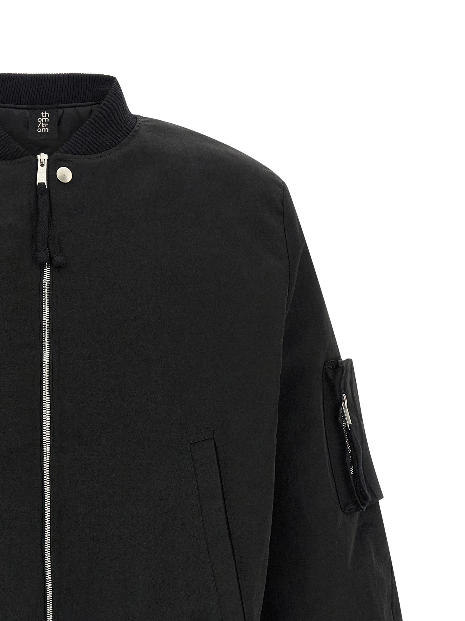 Thom Krom Black Recycled Polyamide Bomber