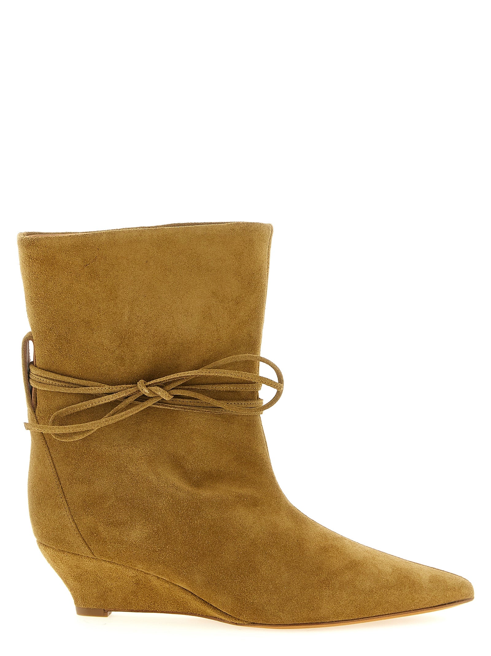 ODISSI Beige Calfskin Ankle Boots