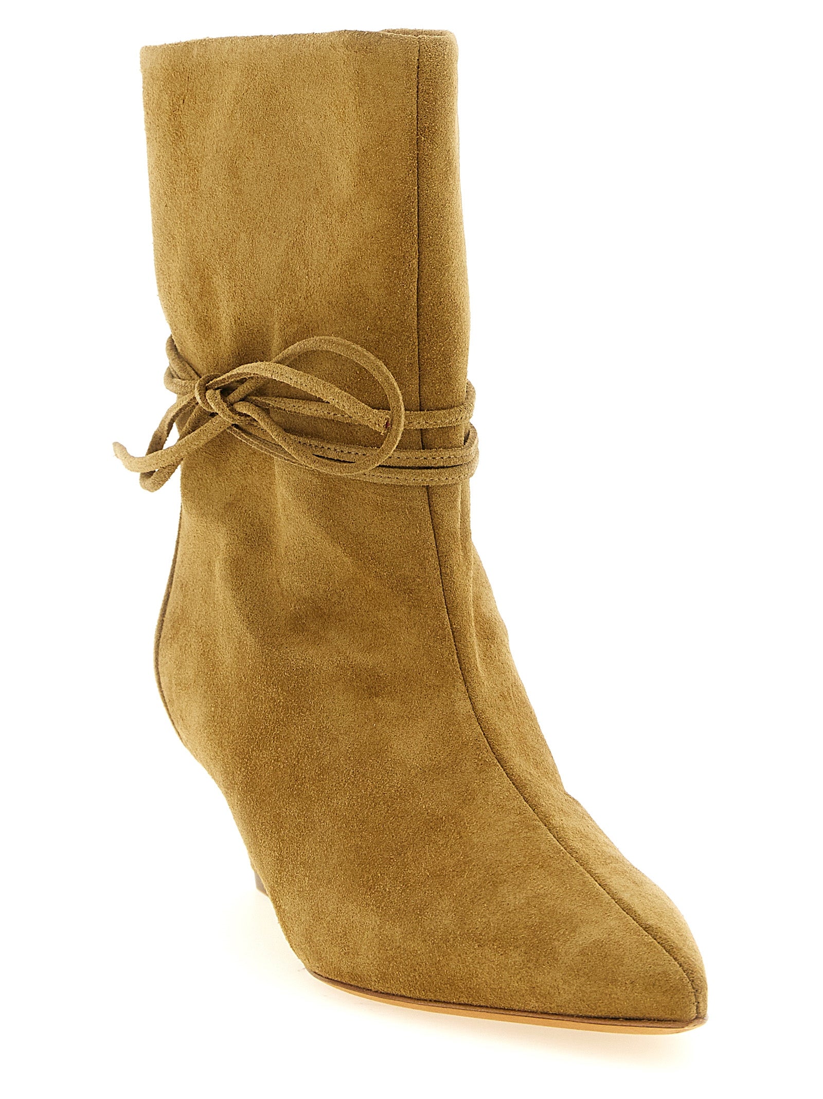ODISSI Beige Calfskin Ankle Boots