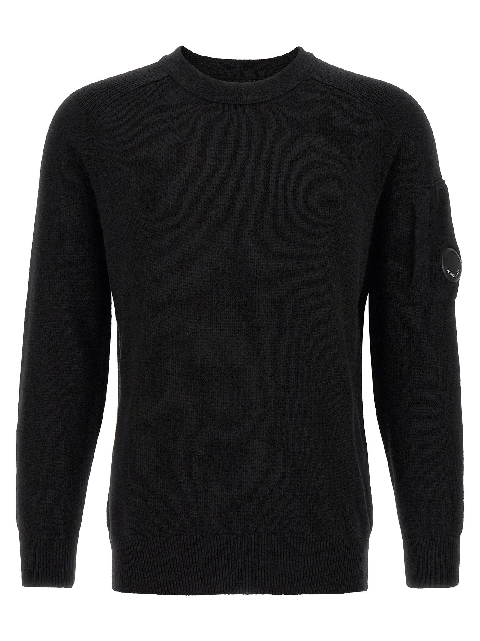 C.P. Company Black Wool Cardigan