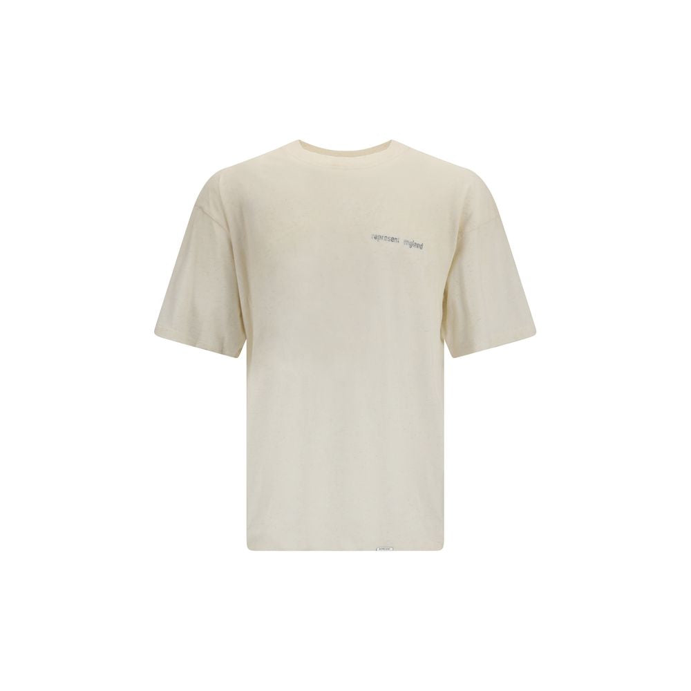 Represent Beige Cotton T-Shirt