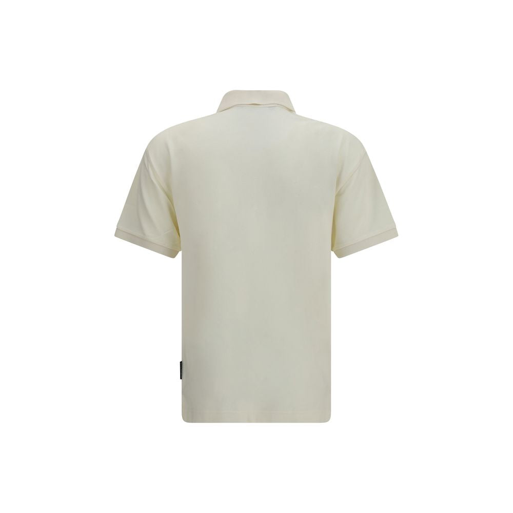 Palm Angels Beige Cotton Polo Shirt