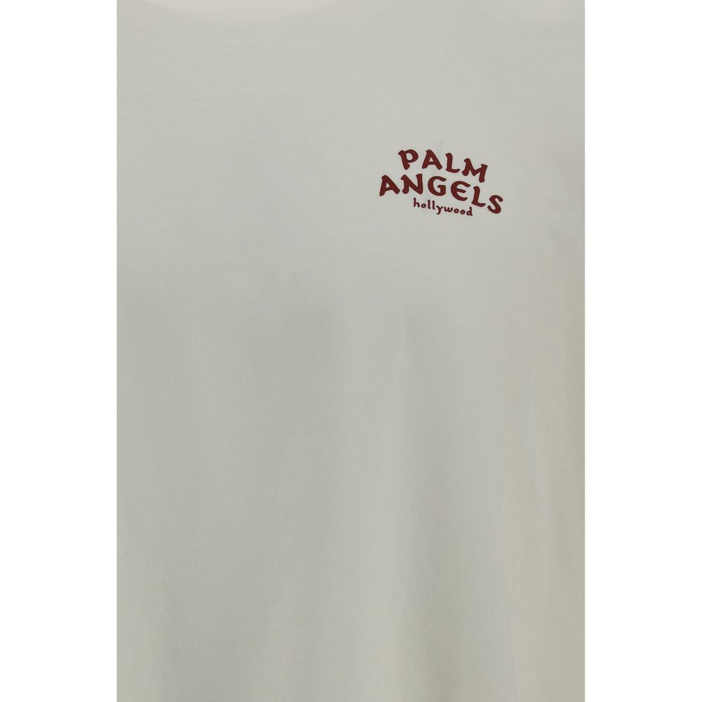 Palm Angels Beige Cotton T-Shirt