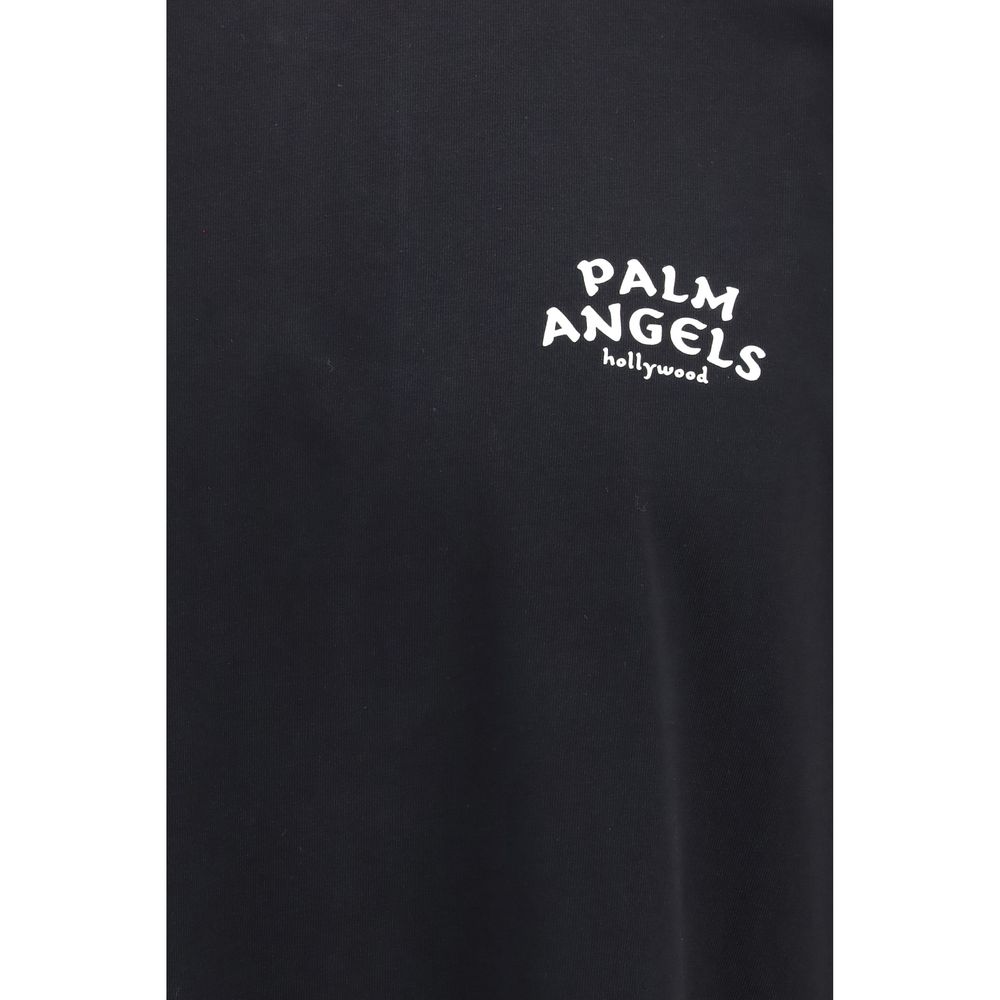 Palm Angels Black Cotton T-Shirt