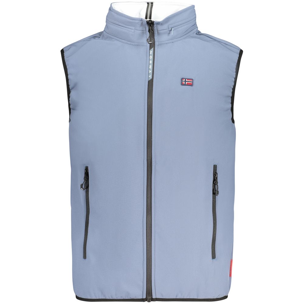 Norway 1963 Azzurro Poliestere Mens Vest