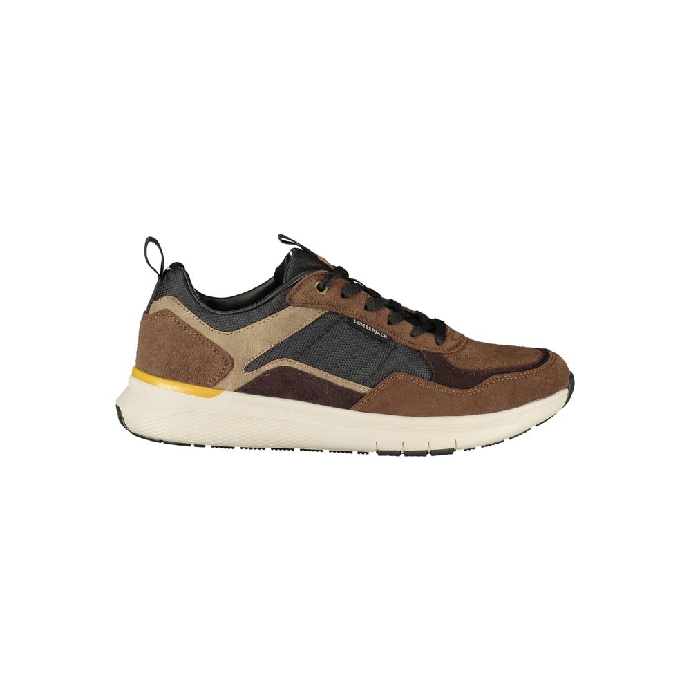 Lumberjack Brown Polyester Athletic Sneakers