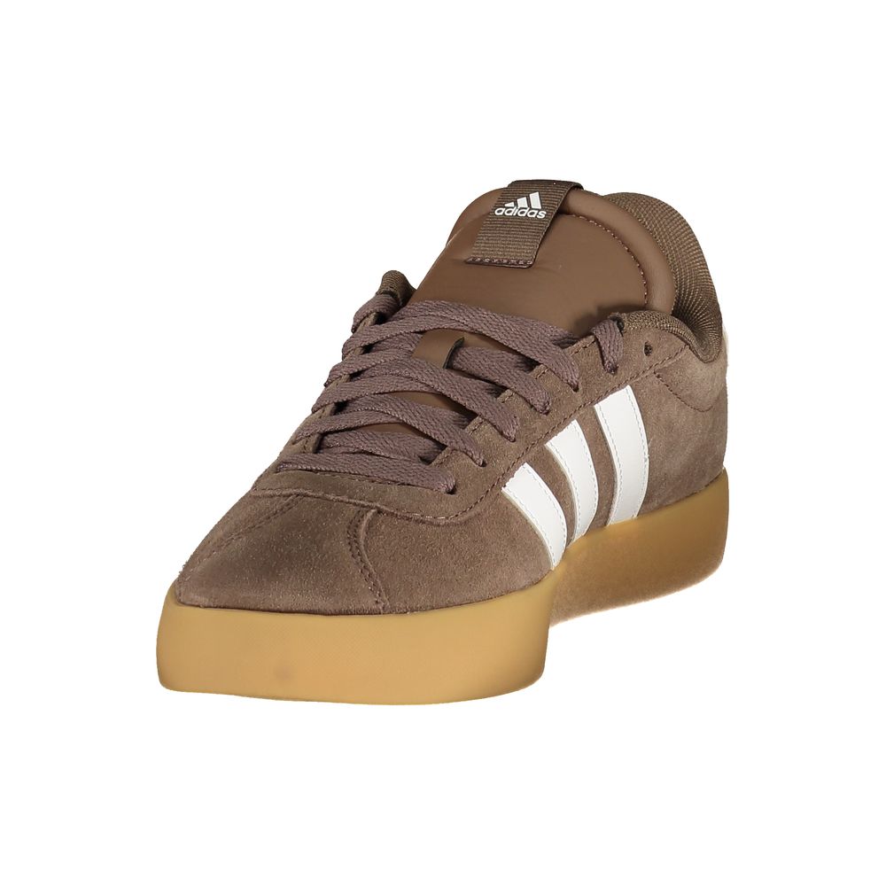 Adidas Brown Polyester Athletic Sneakers