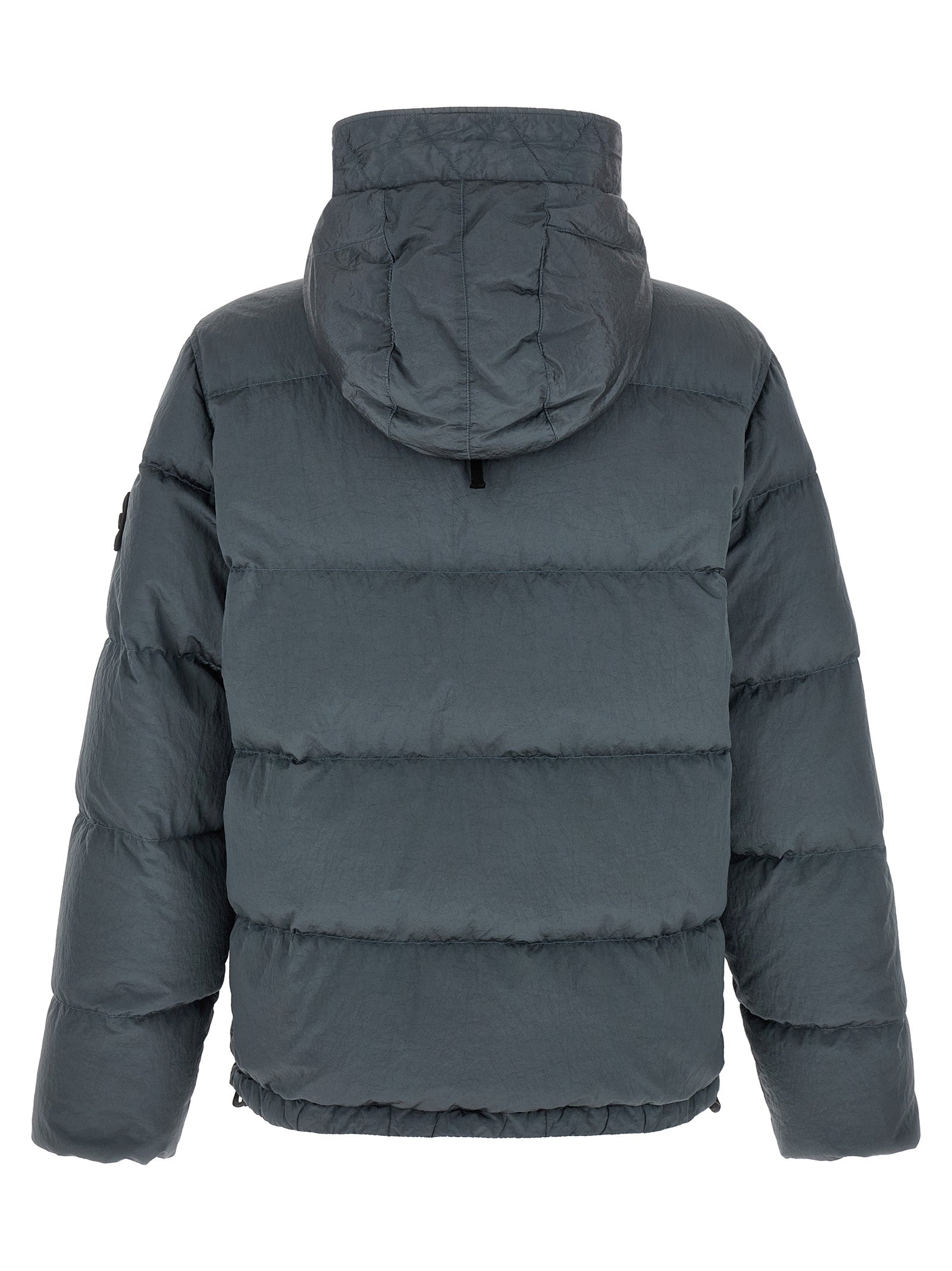 Stone Island Gray Polyamide Full-Length Jacket