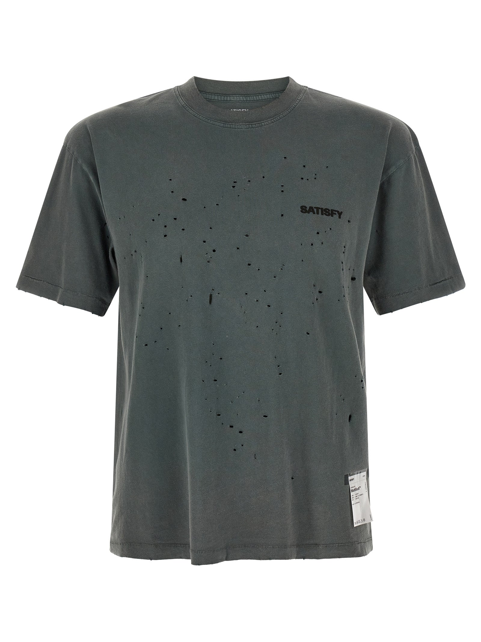 SATISFY Gray Cotton T-Shirt