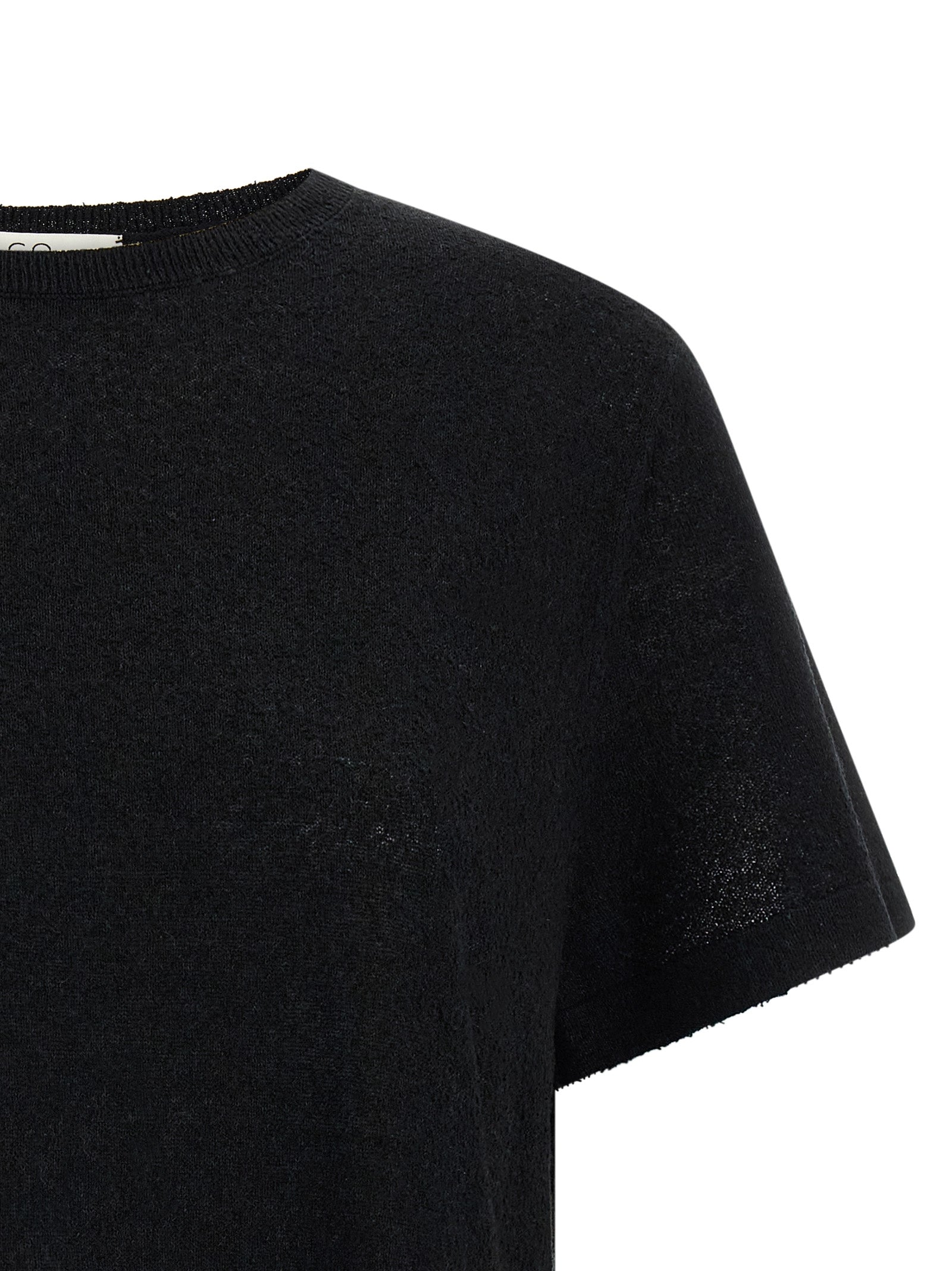 CO Black Silk Blouse