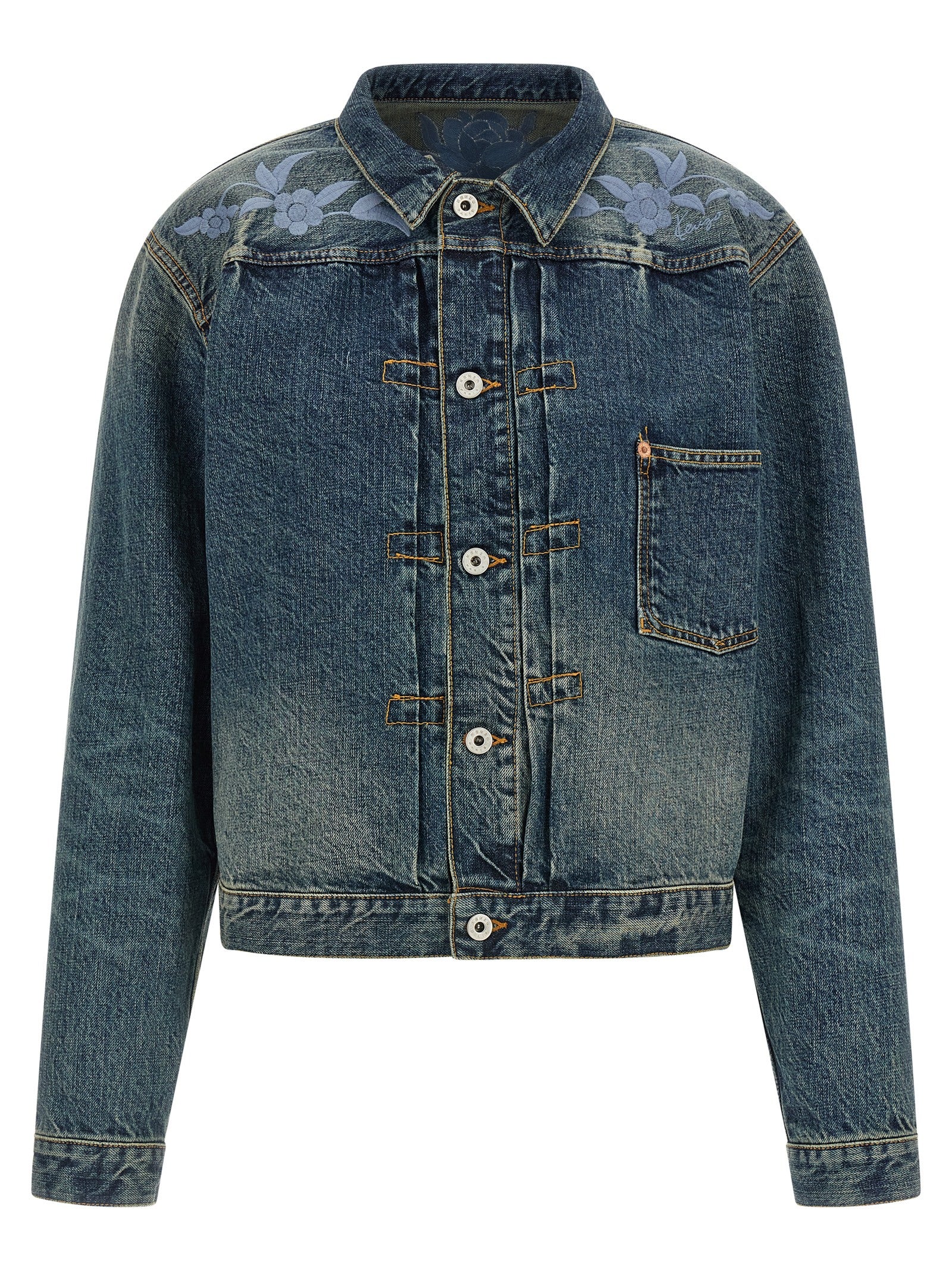 Kenzo Blue Cotton Denim Jacket