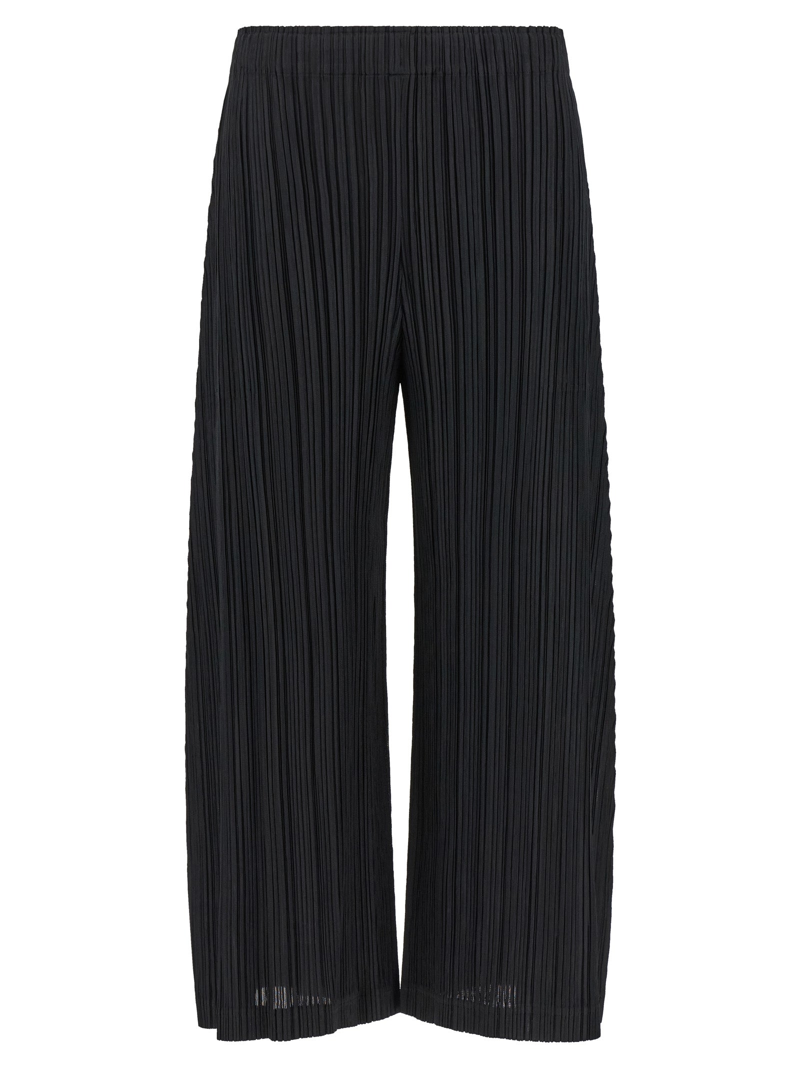 PLEATS PLEASE ISSEY MIYAKE Black Polyester Pants