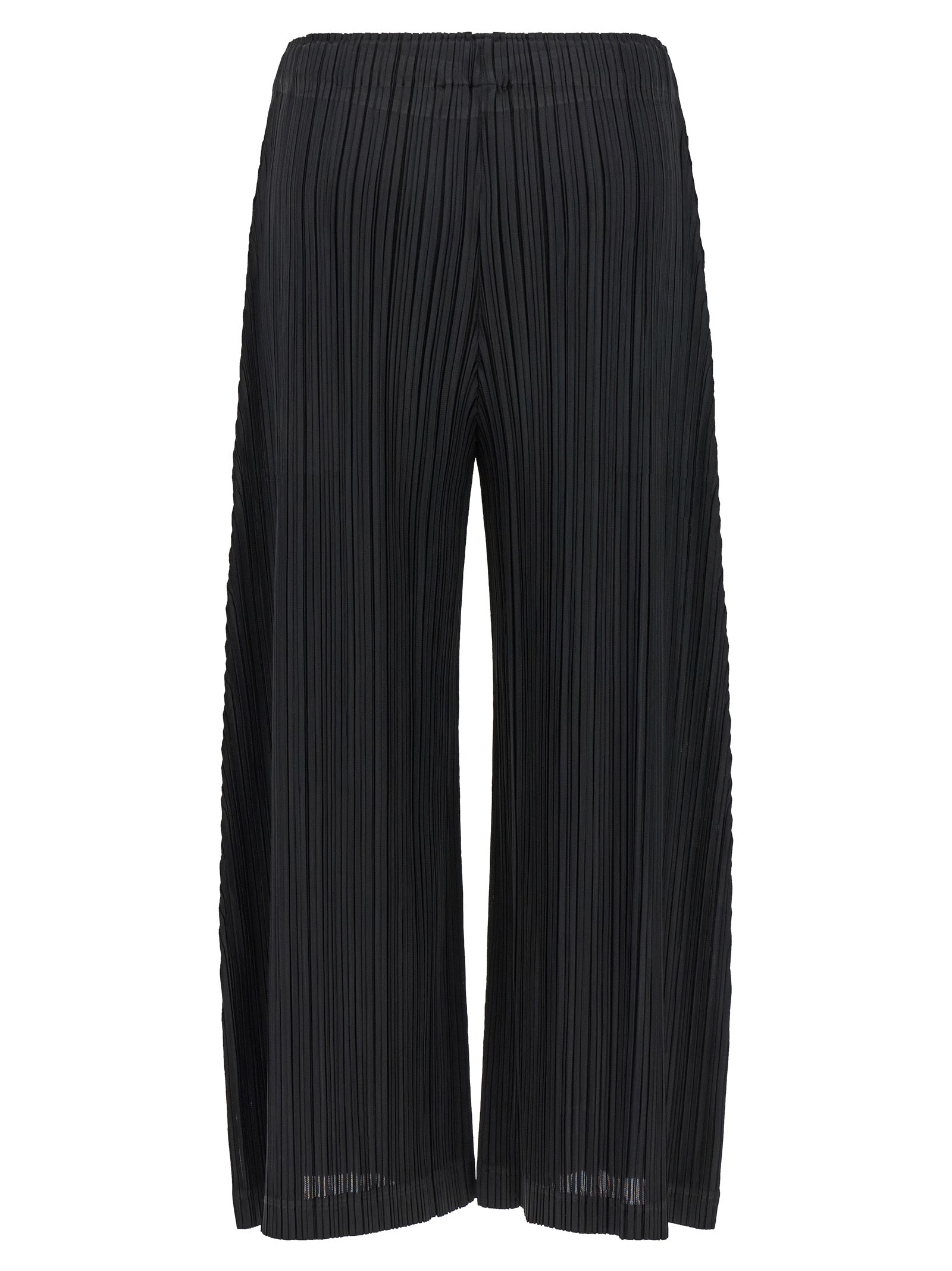 PLEATS PLEASE ISSEY MIYAKE Black Polyester Pants