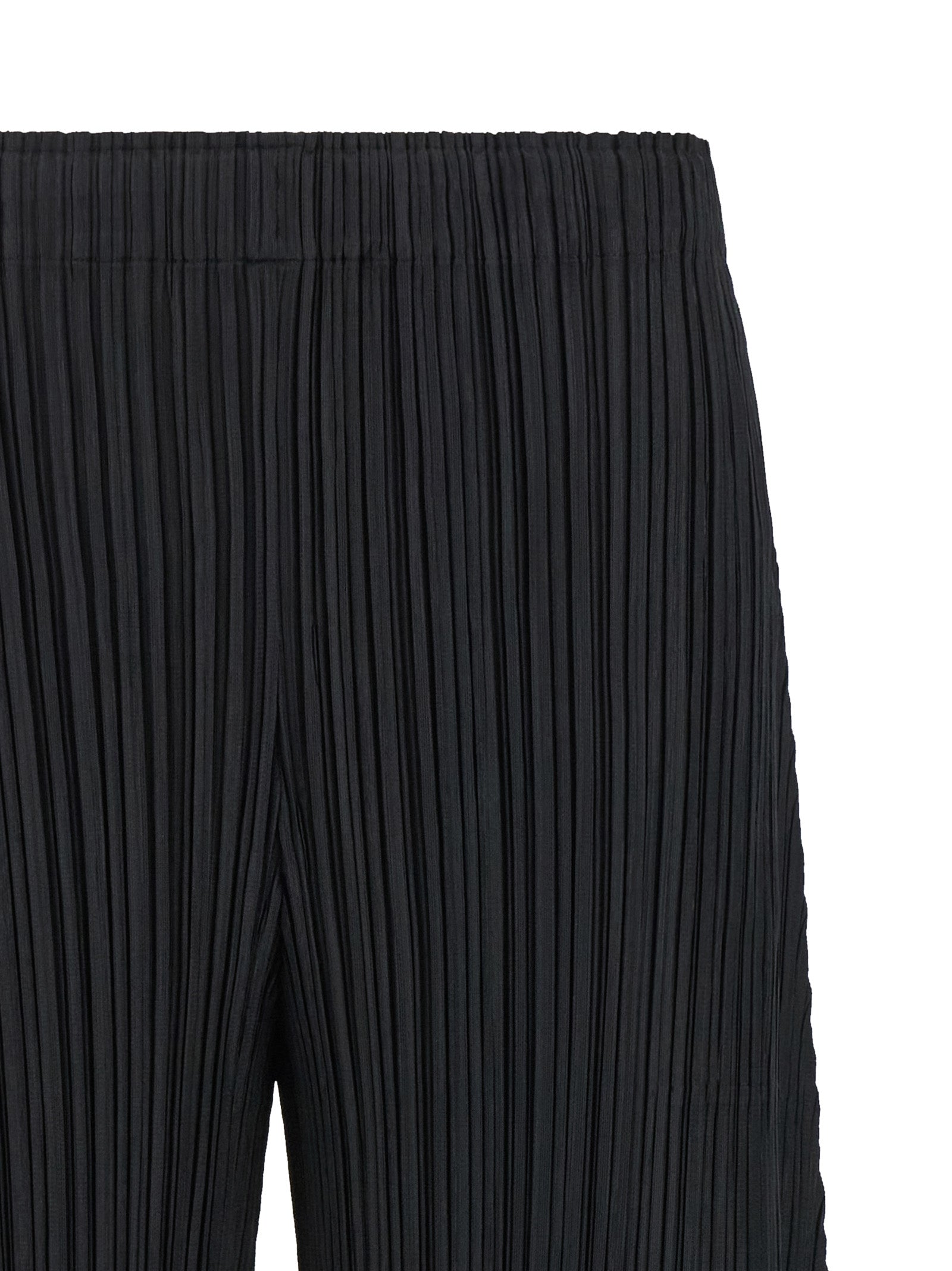 PLEATS PLEASE ISSEY MIYAKE Black Polyester Pants