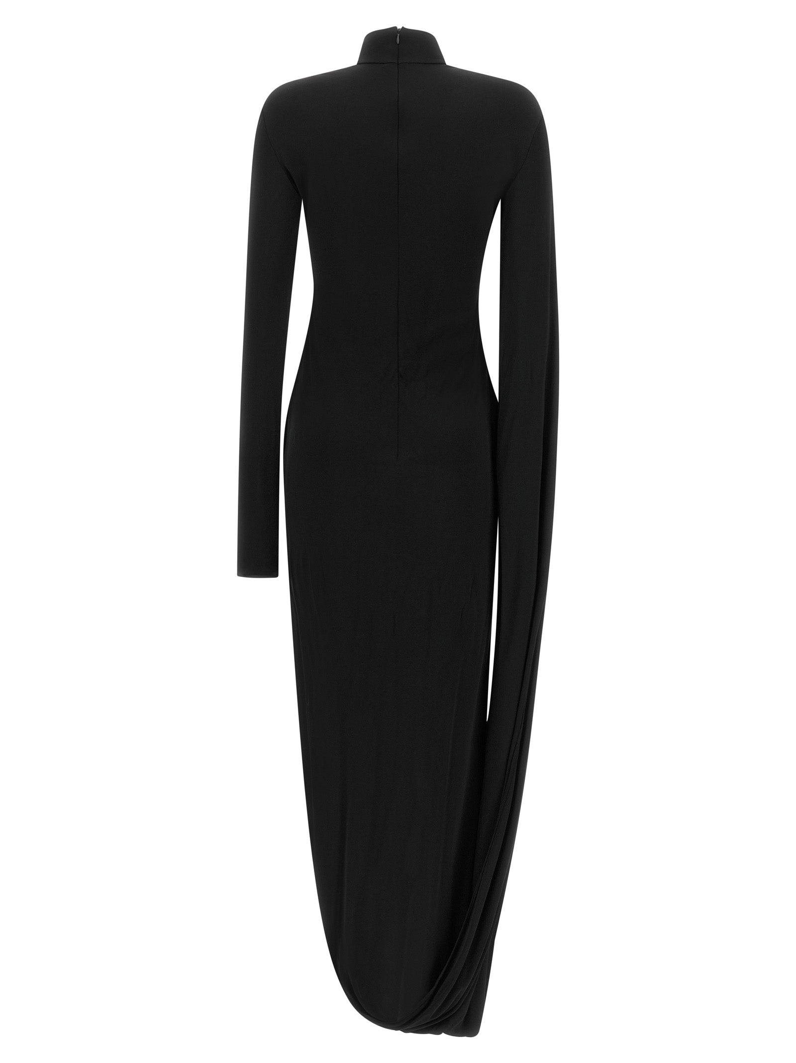 Giuseppe Di Morabito Black Viscose Long Dress