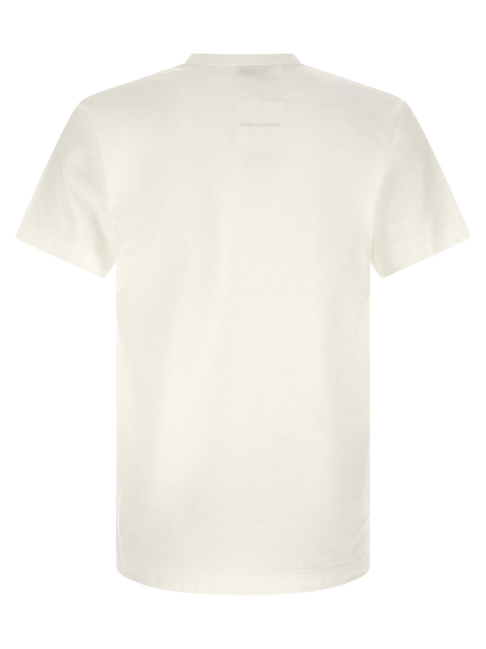 Comme Des Garçons Play White Cotton T-Shirt