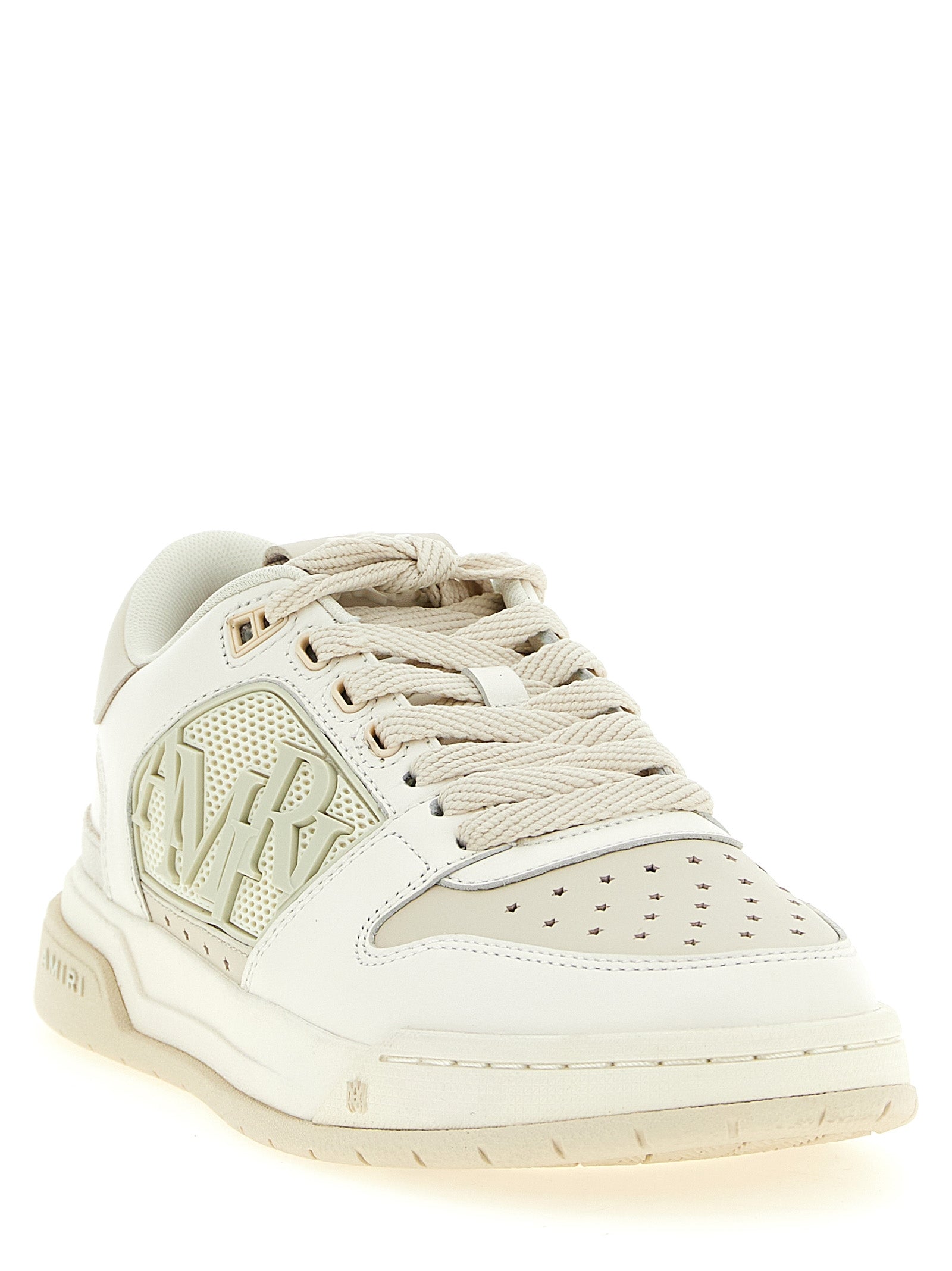 Amiri White Calfskin Low Top Sneakers