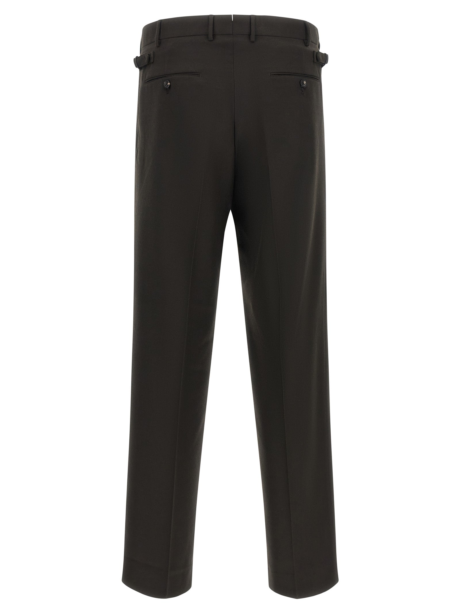 CELLAR DOOR Brown Polyester Dress Pants