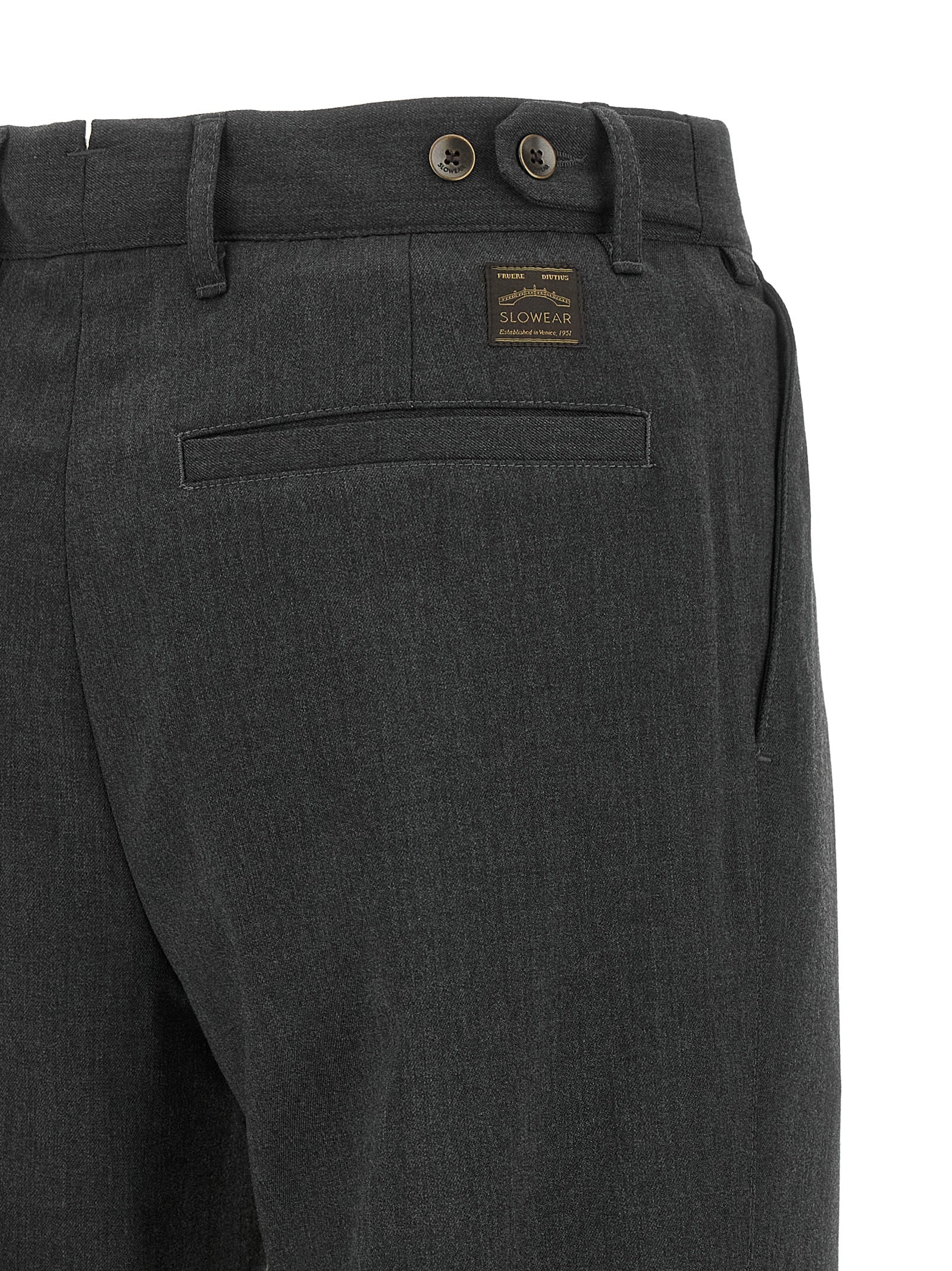 Incotex Gray Polyester Dress Pants