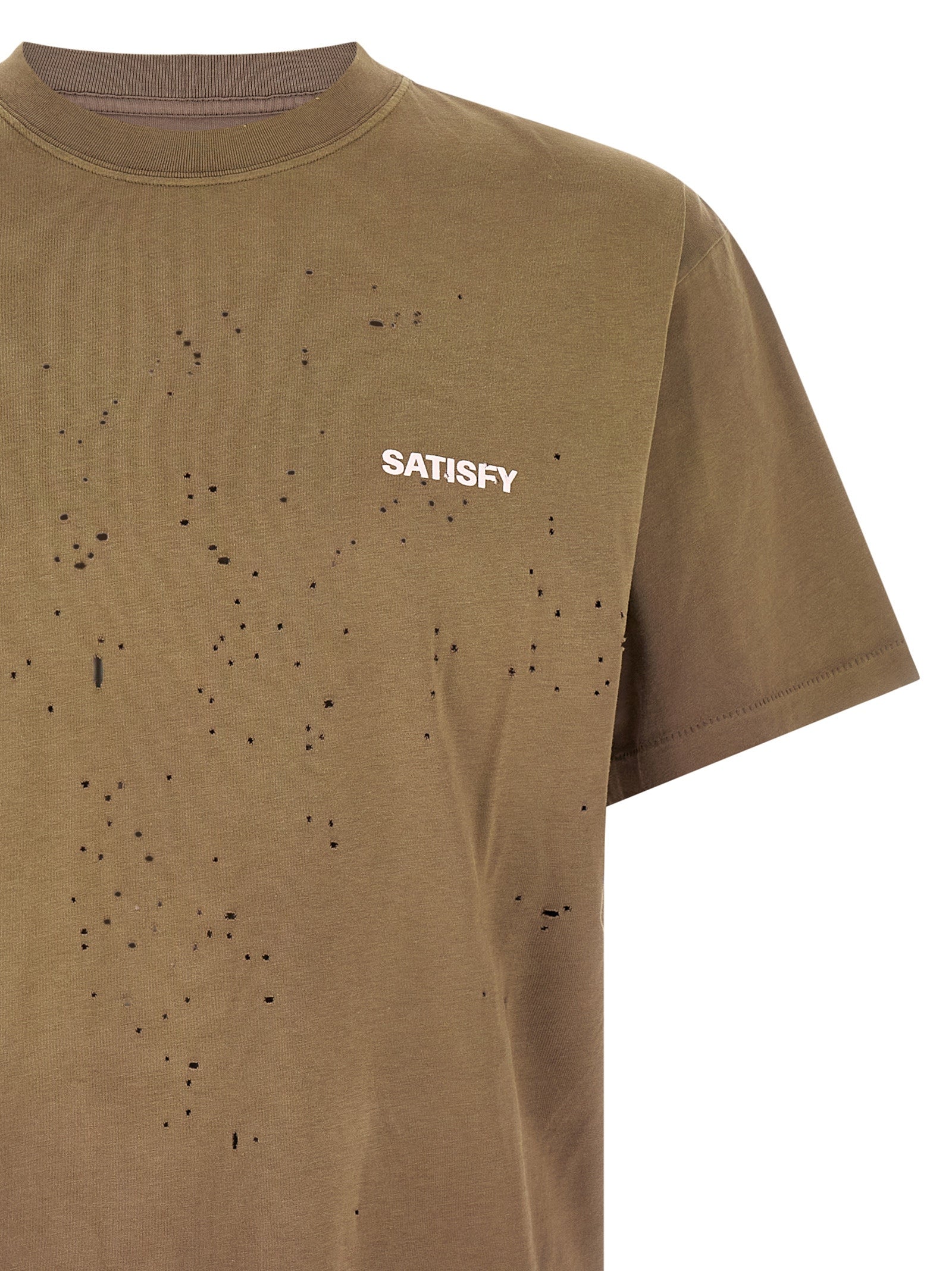 SATISFY Brown Cotton T-Shirt