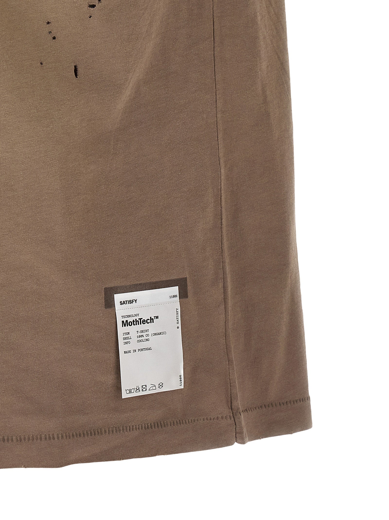 SATISFY Brown Cotton T-Shirt