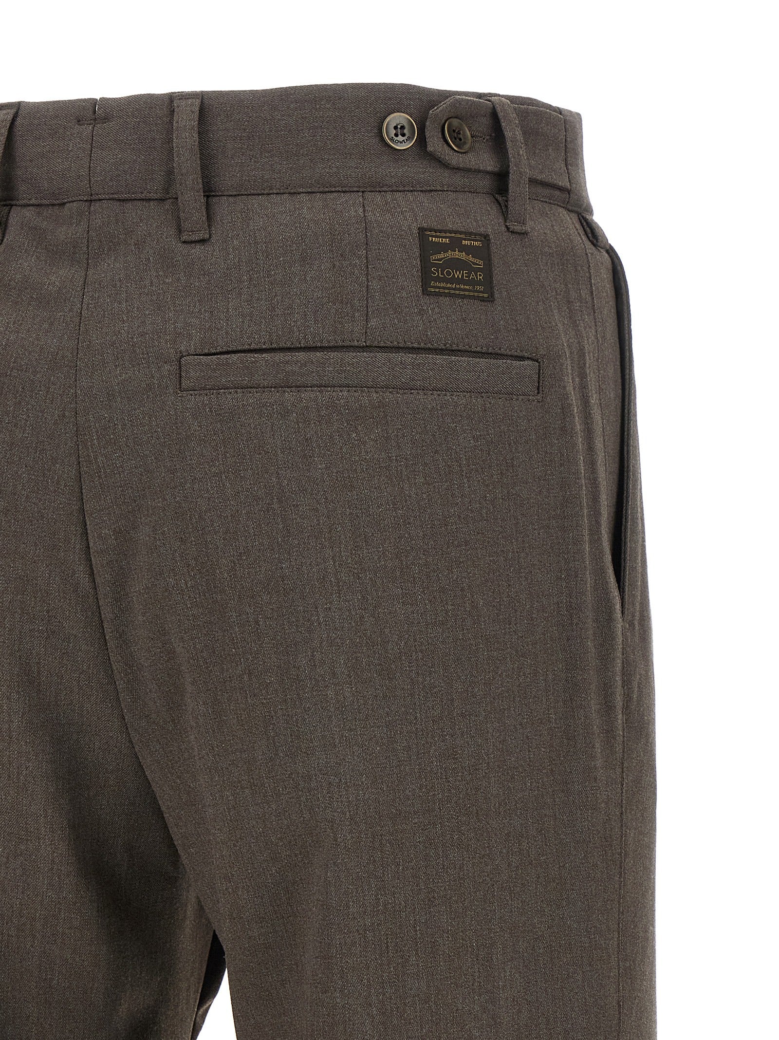 Incotex Brown Polyester Dress Pants
