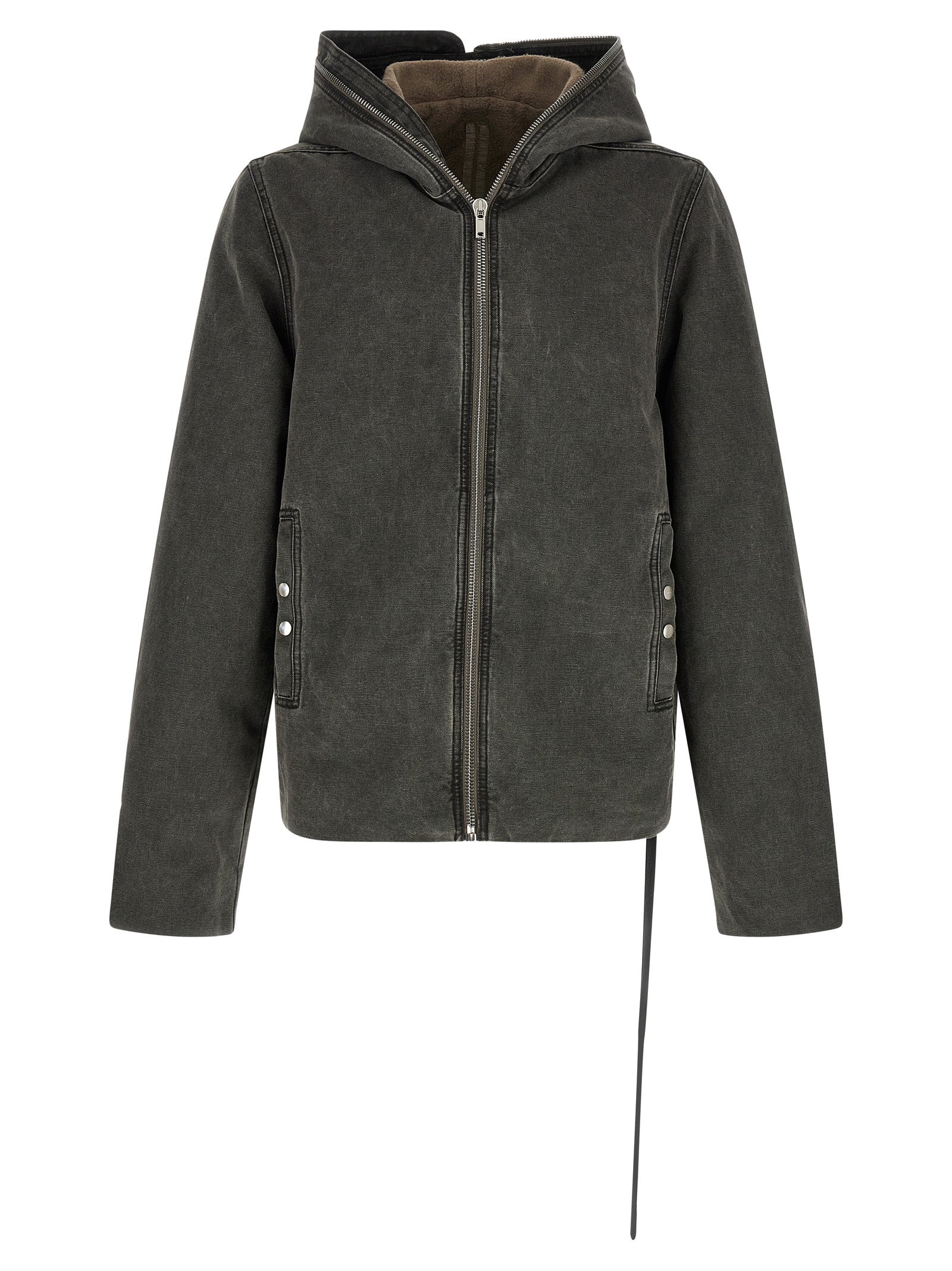DRKSHDW Gray Cotton Full-Length Jacket