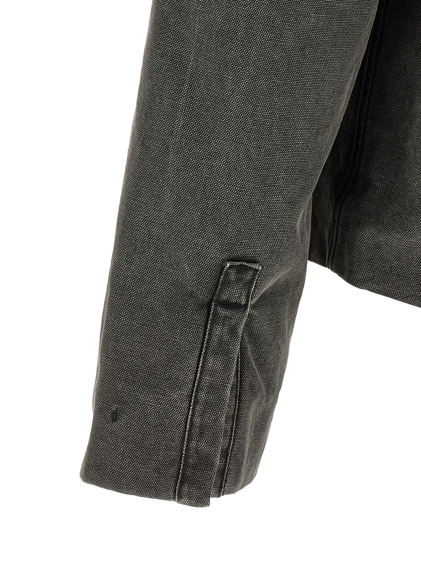 DRKSHDW Gray Cotton Full-Length Jacket