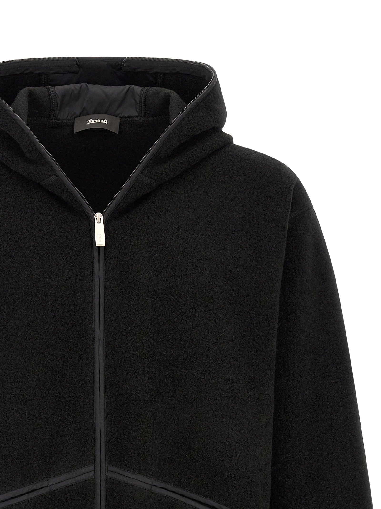 LAMINAR Black Polyester Shell Jacket