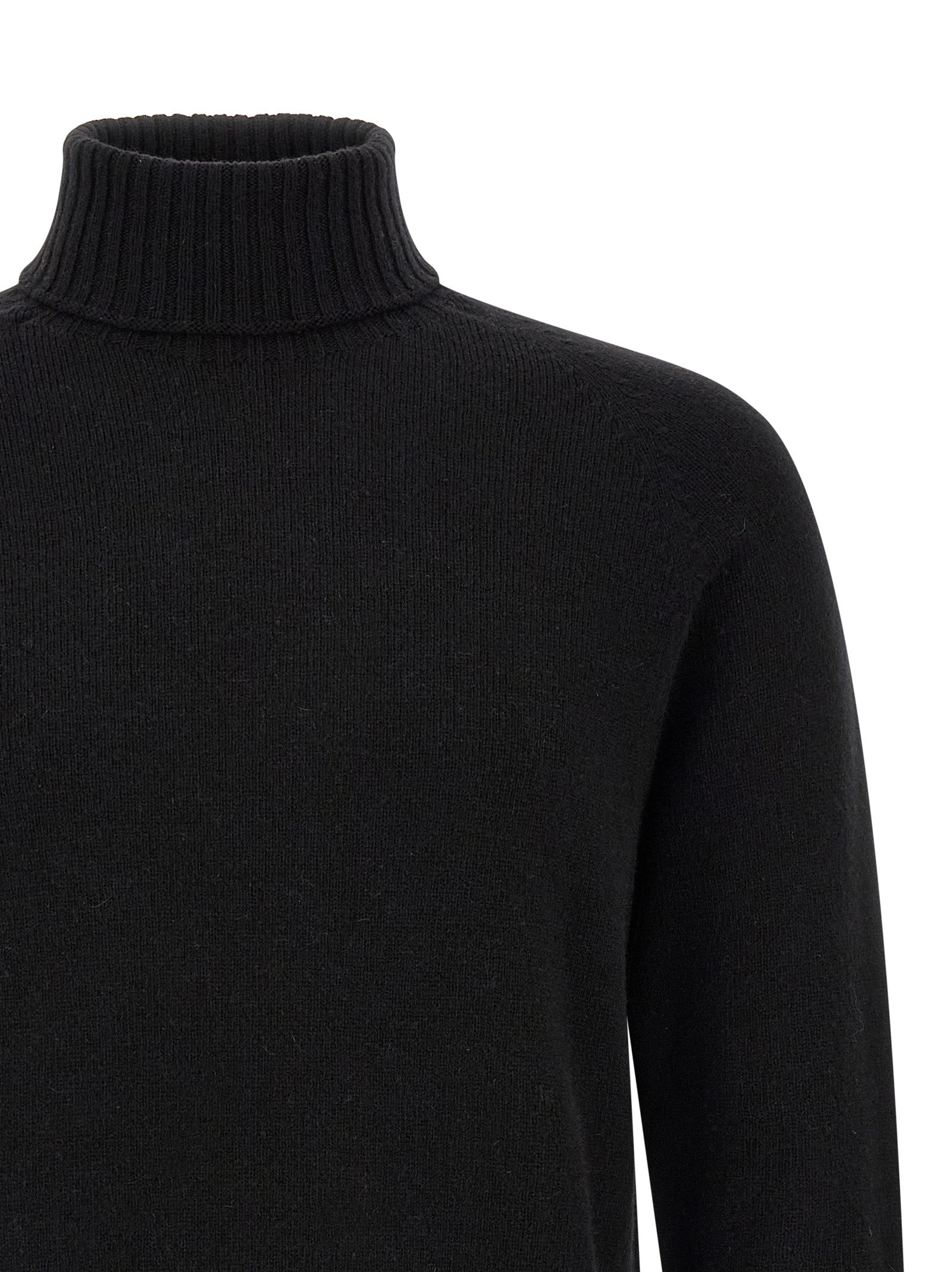 MA'RY'YA Black Cashmere Cardigan